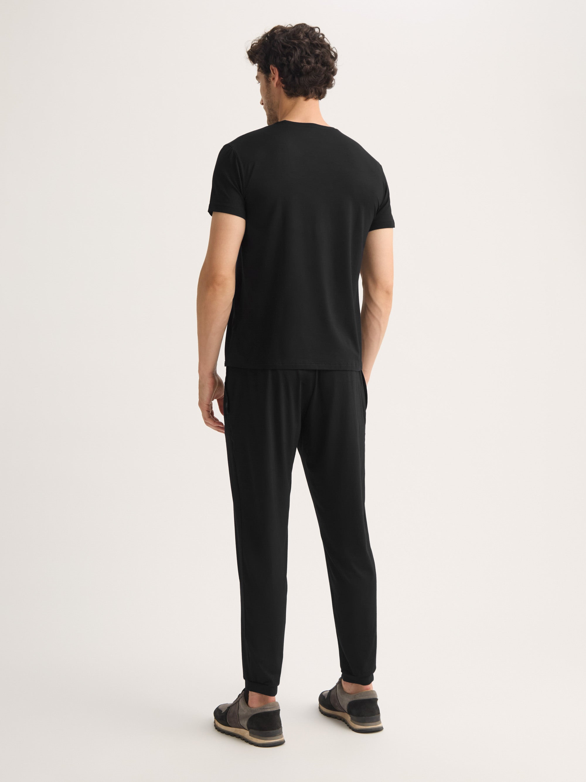 Men's T-Shirt Basel Micro Modal Stretch Black - 4