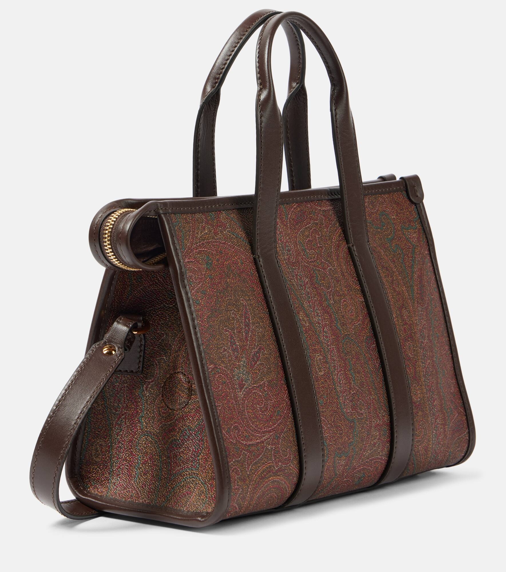 Bauletto Large paisley canvas tote bag - 4