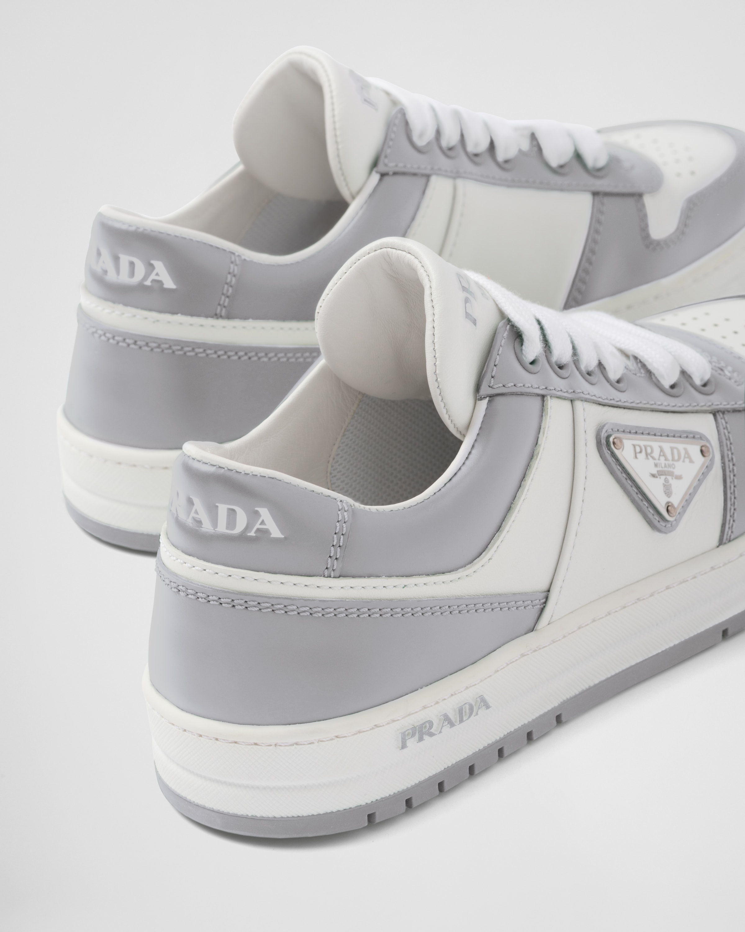 Prada Downtown perforated leather sneakers