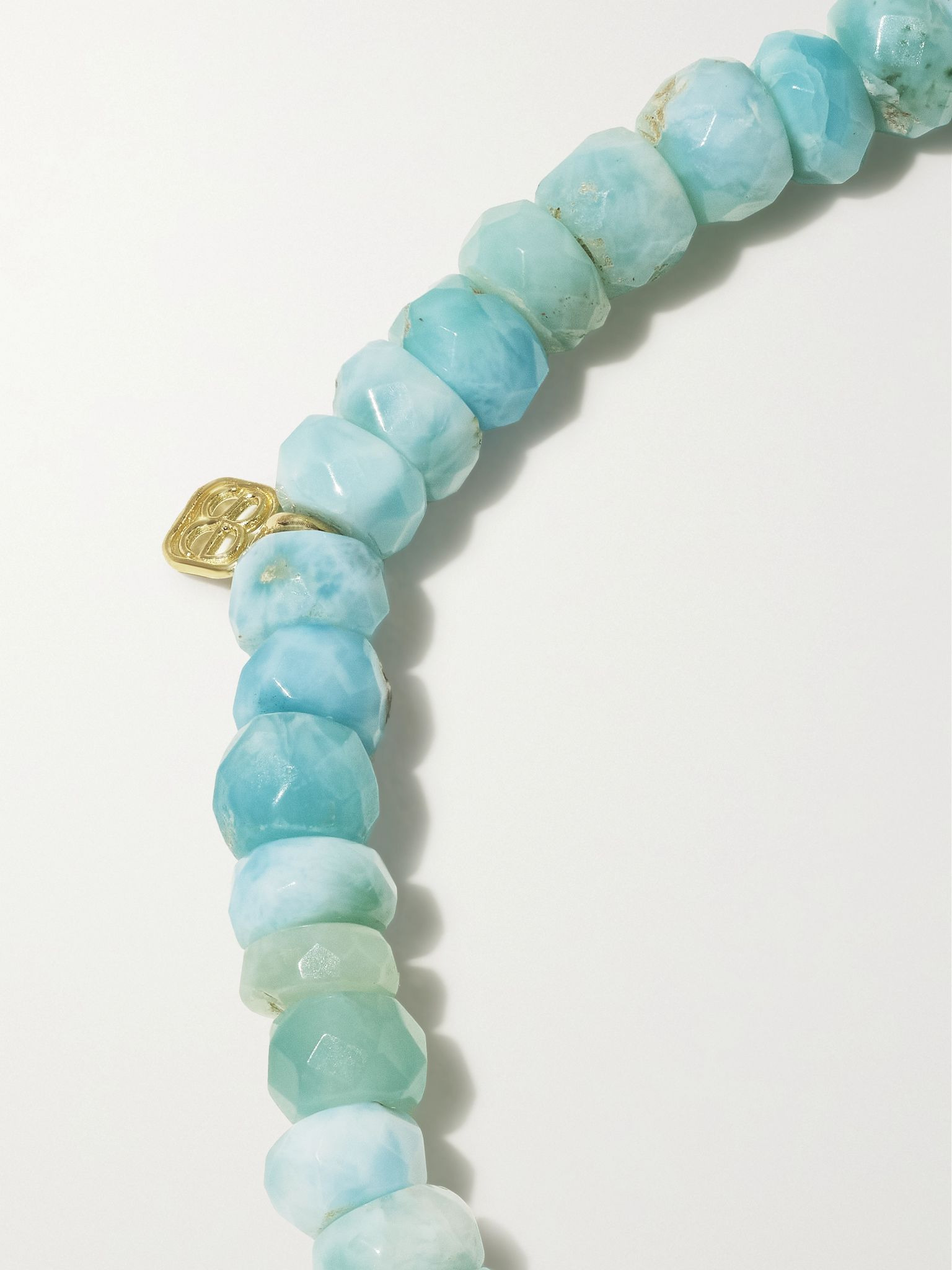 Small Eye 14-karat gold, larimar and diamond bracelet Gold - 3