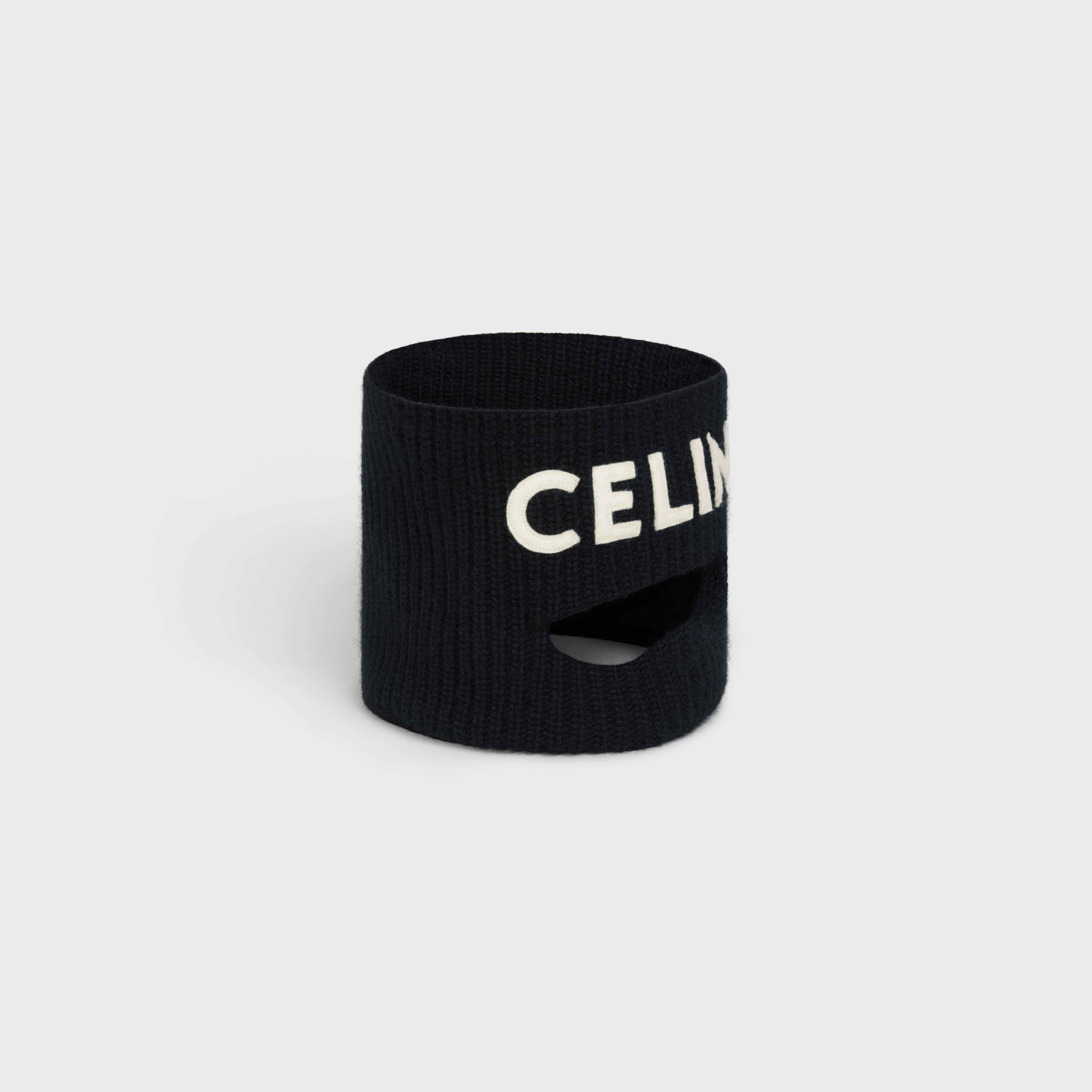 CELINE EMBROIDERED WOOL MASK - 2