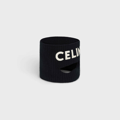 CELINE CELINE EMBROIDERED WOOL MASK outlook