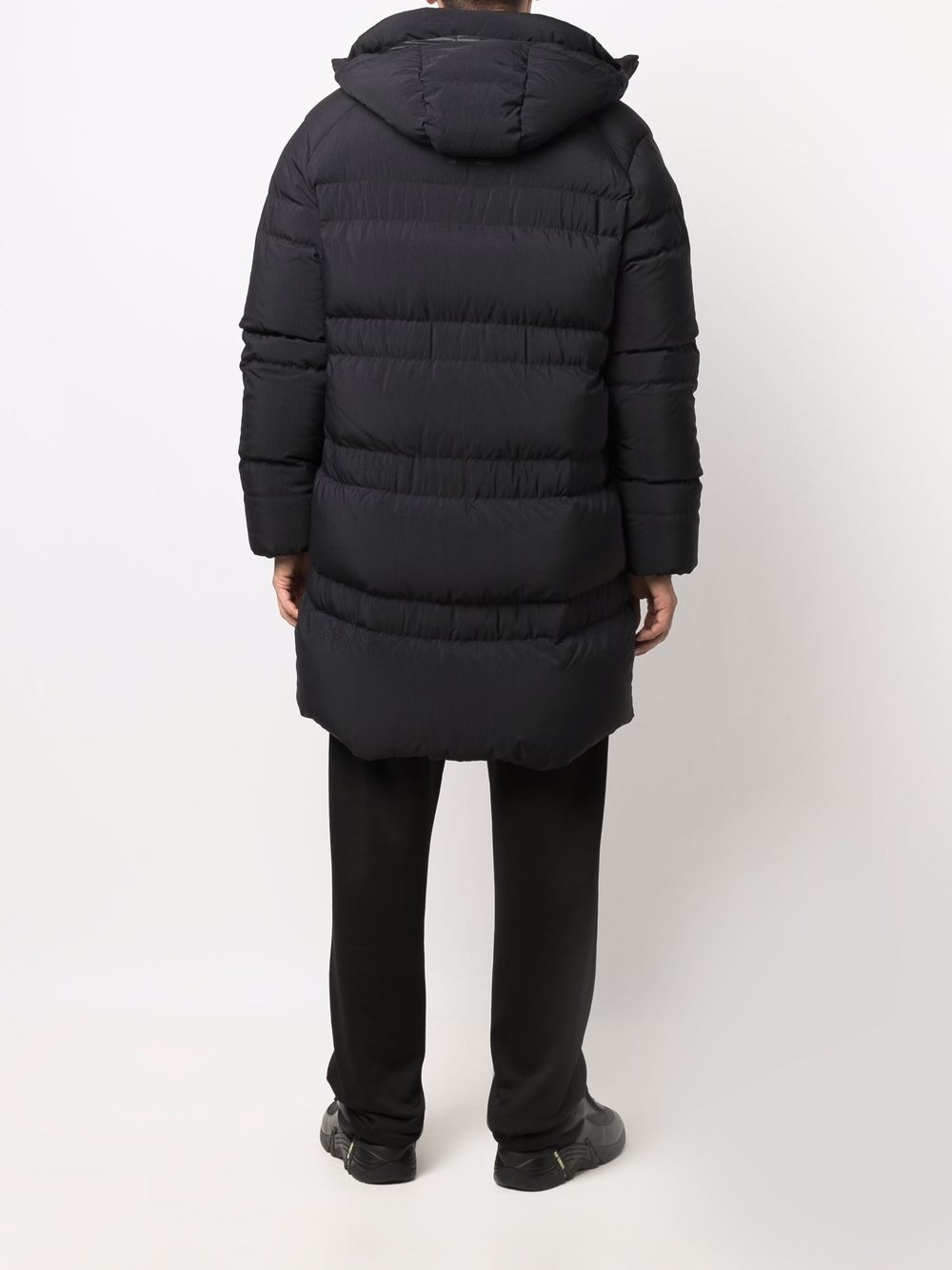 hooded padded down coat - 4