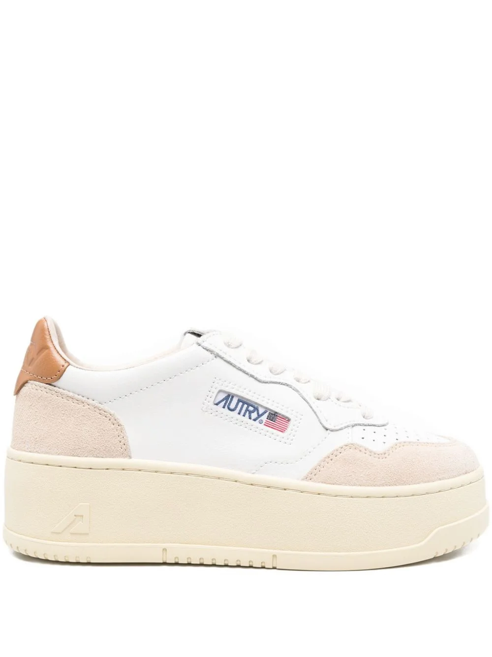 Medalist platform leather sneakers - 1