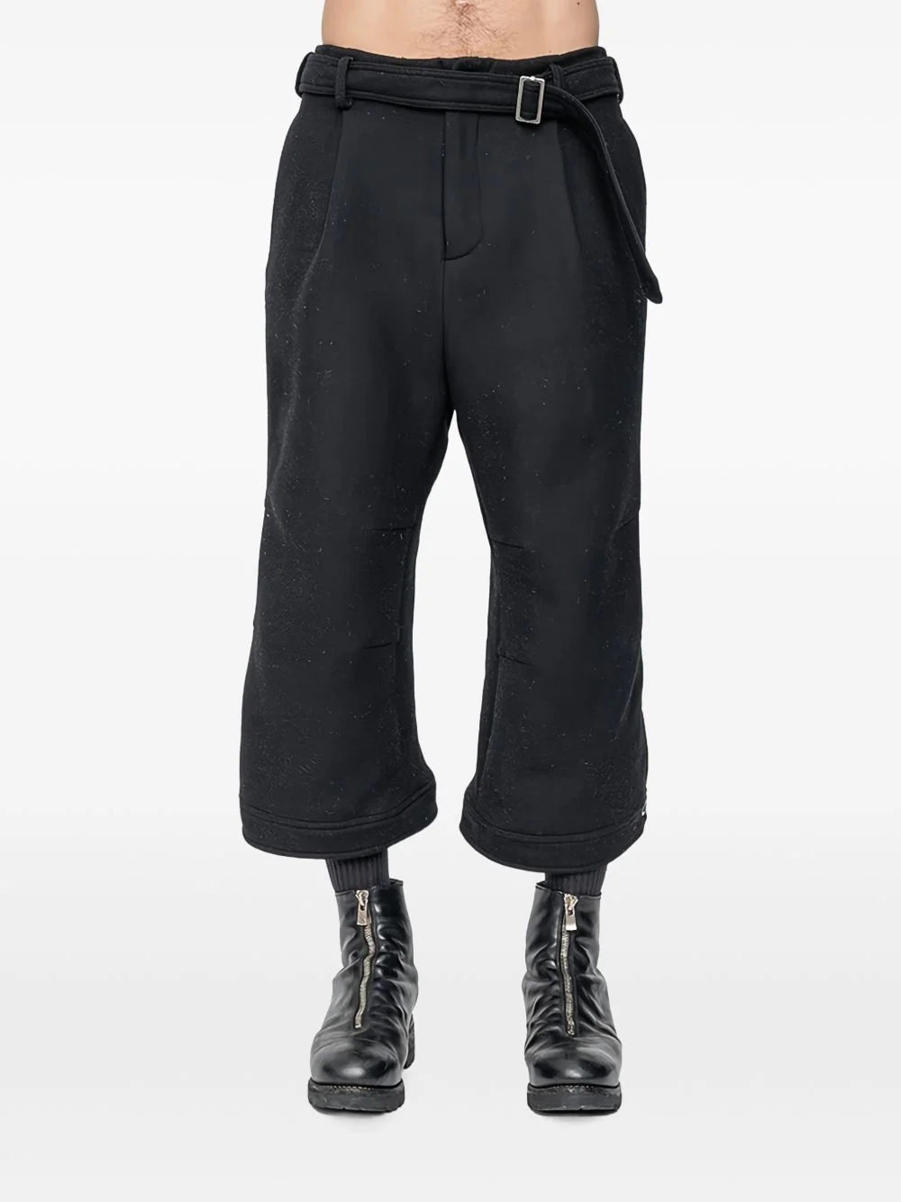 adjustable-belt trousers - 1