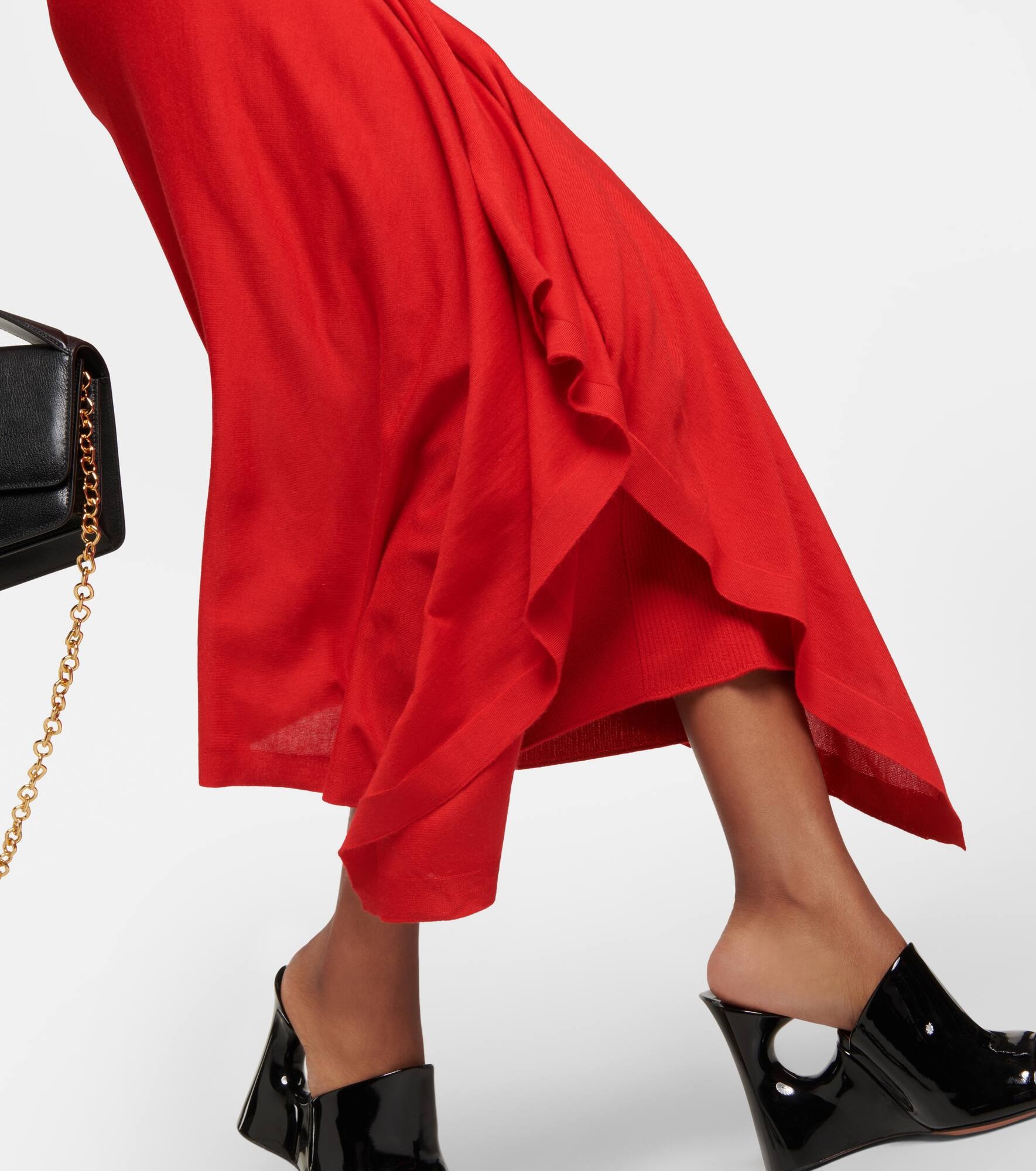 Cashmere and silk midi dress - 5
