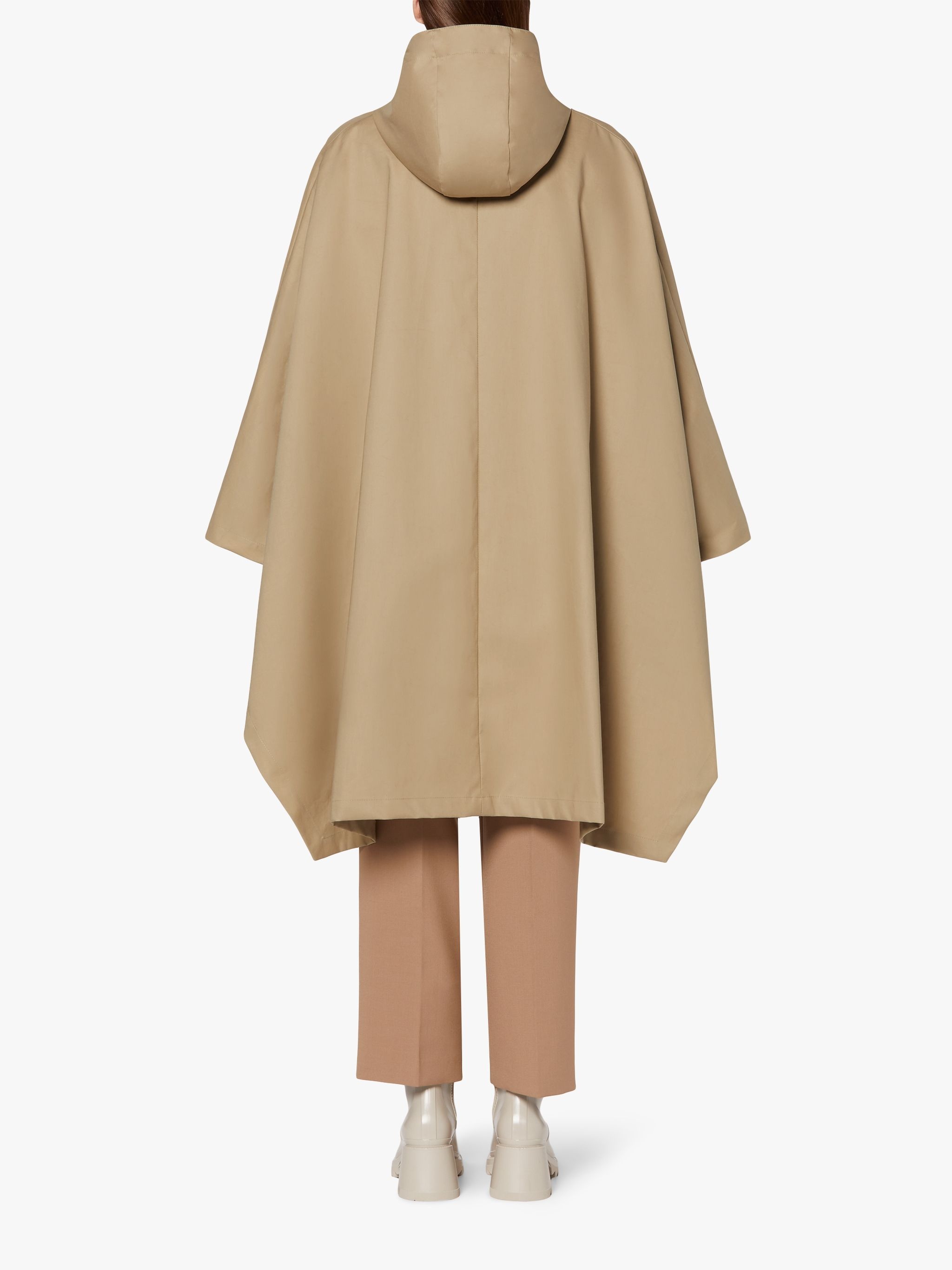 BONI FAWN RAINTEC COTTON HOODED PONCHO | LMC-010 - 4