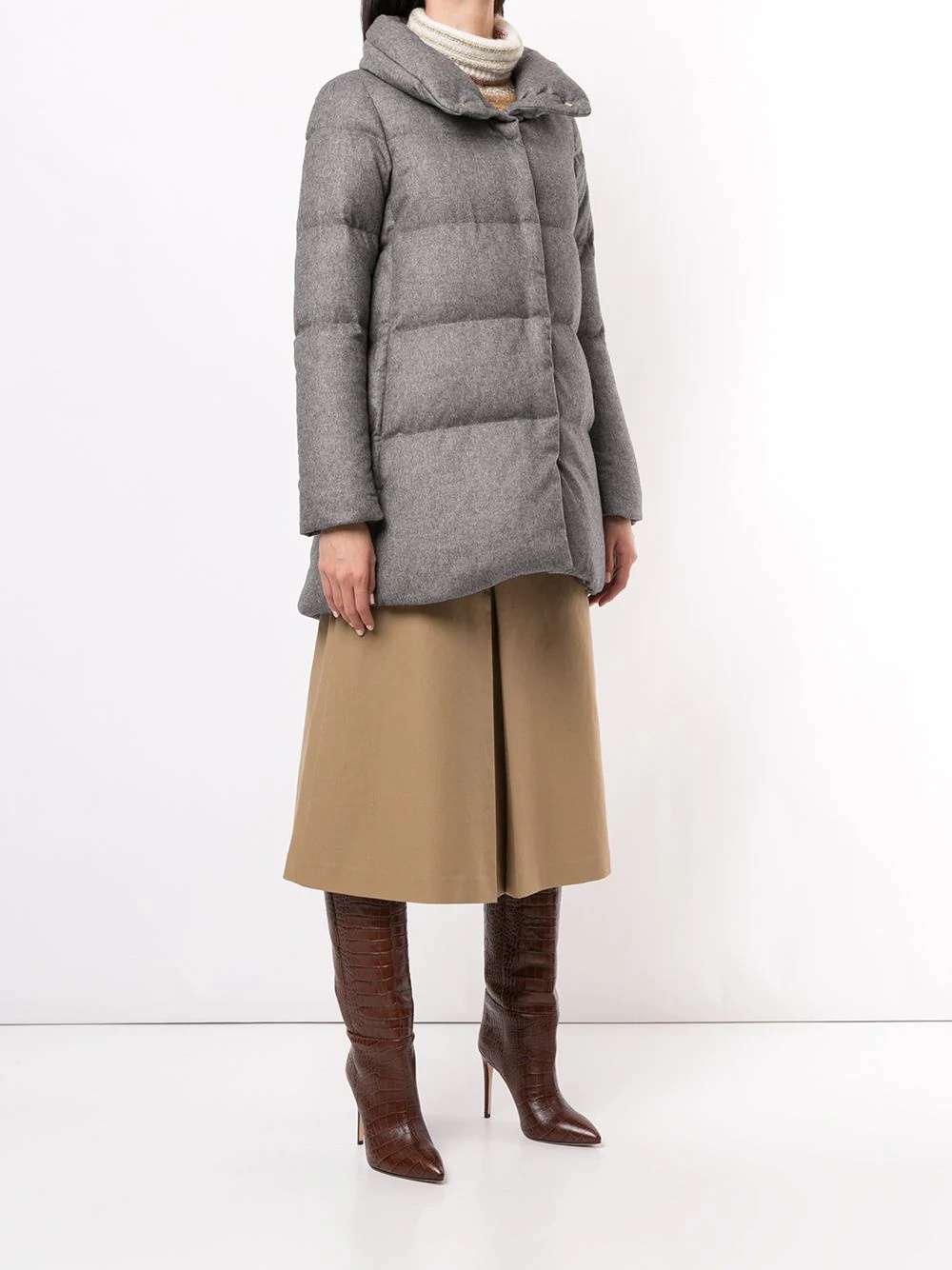 cashmere puffer jacket - 3