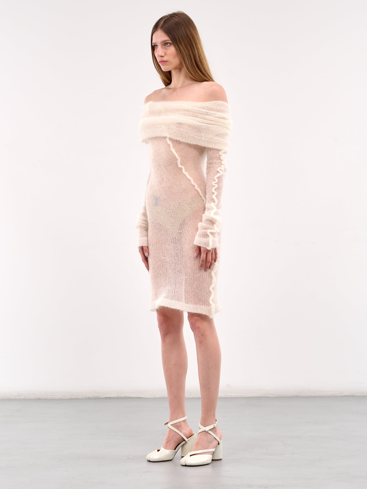 Knit Square Mini Dress - 2
