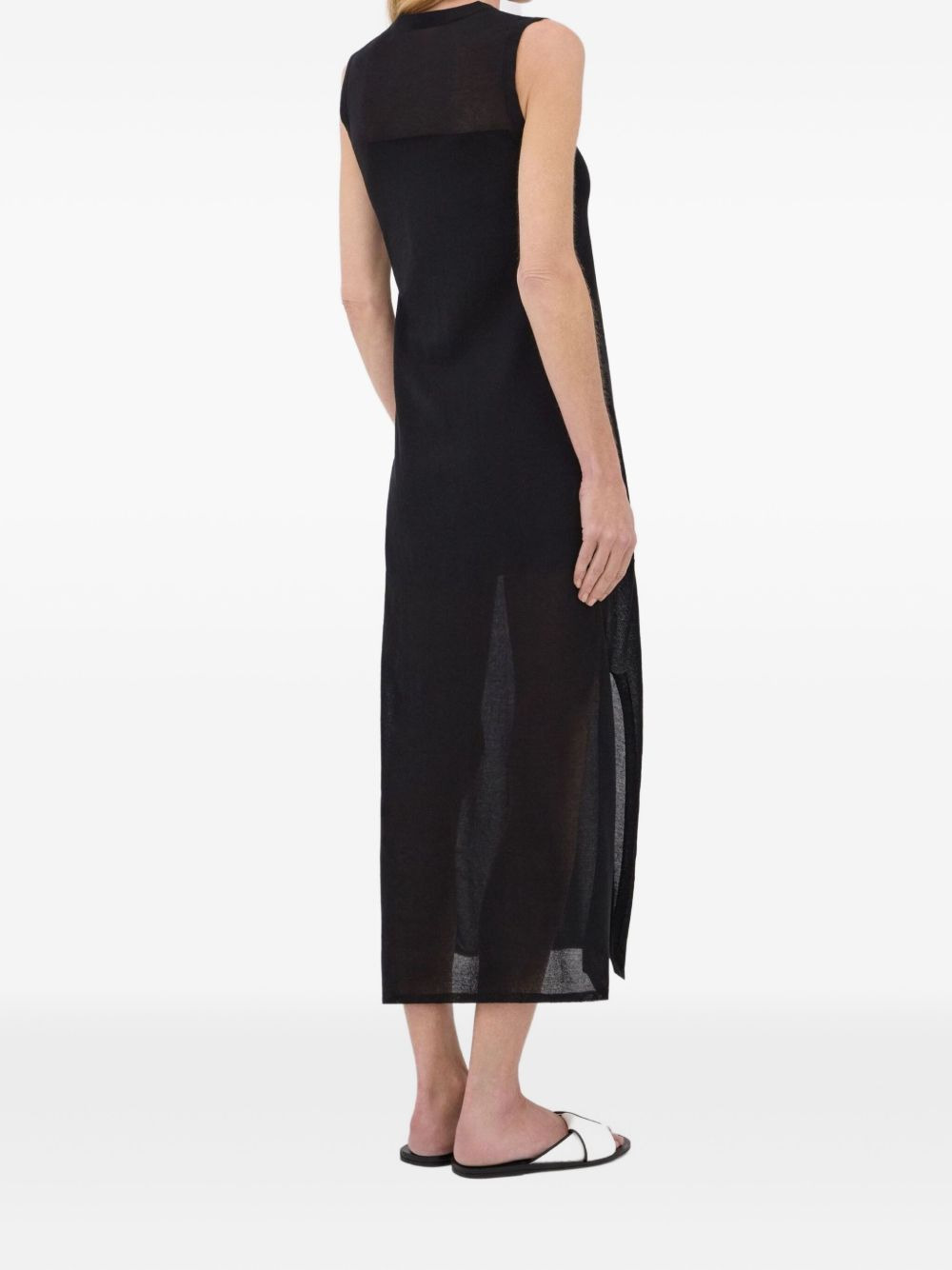 Philae sheer-panels midi dress - 4