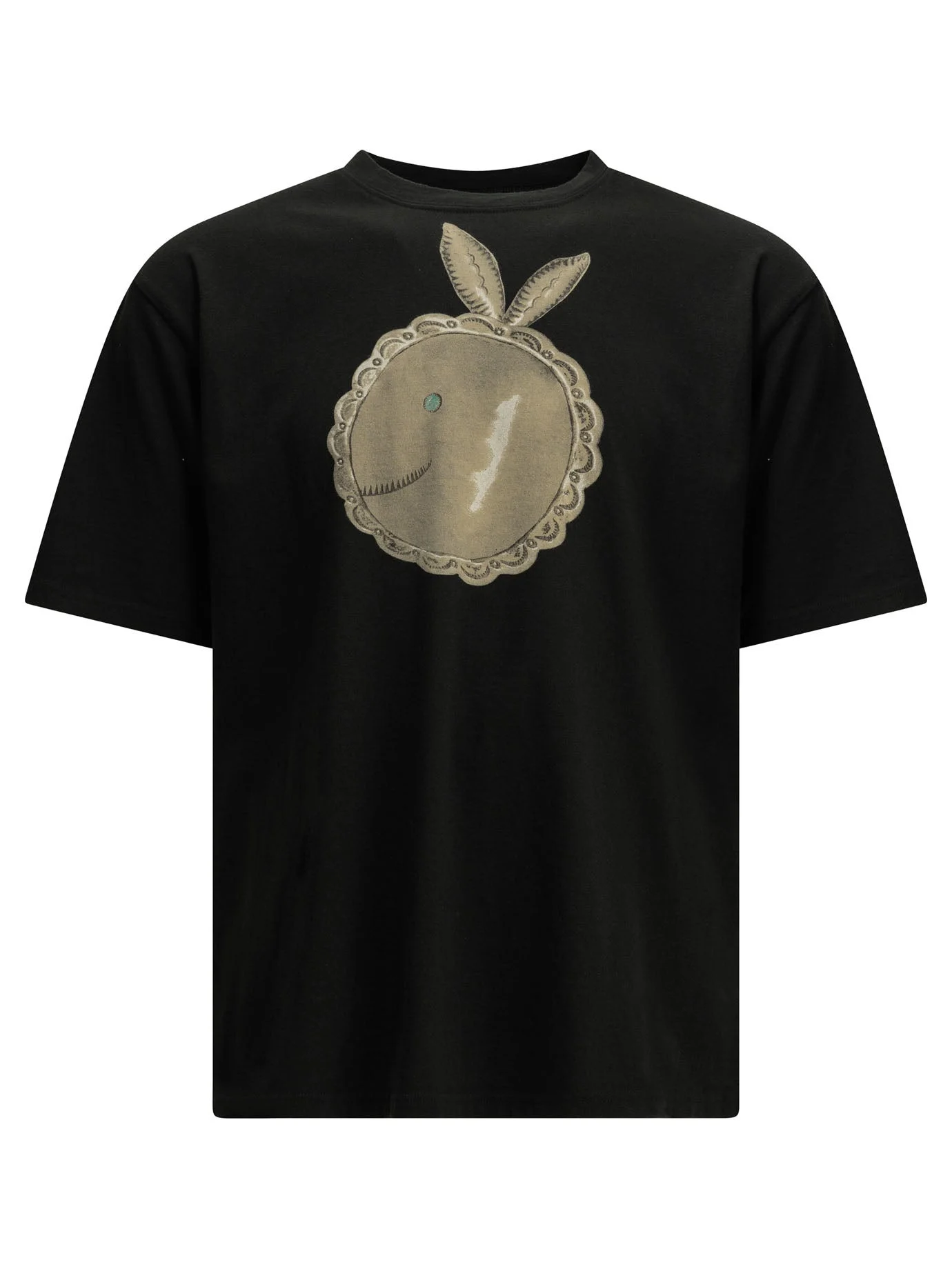 Kapital Big Concho Coneybowy Crew-neck T-shirt Black - 1