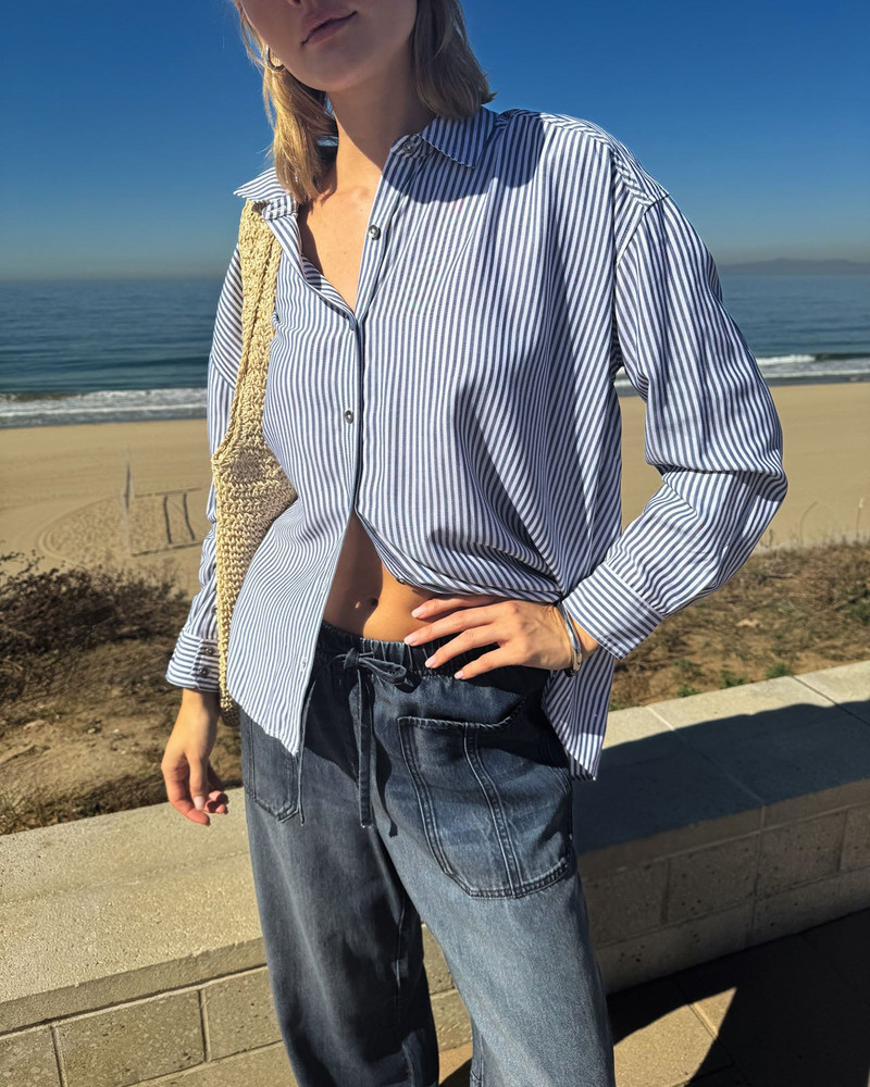 Ella Stripe Button Down 1