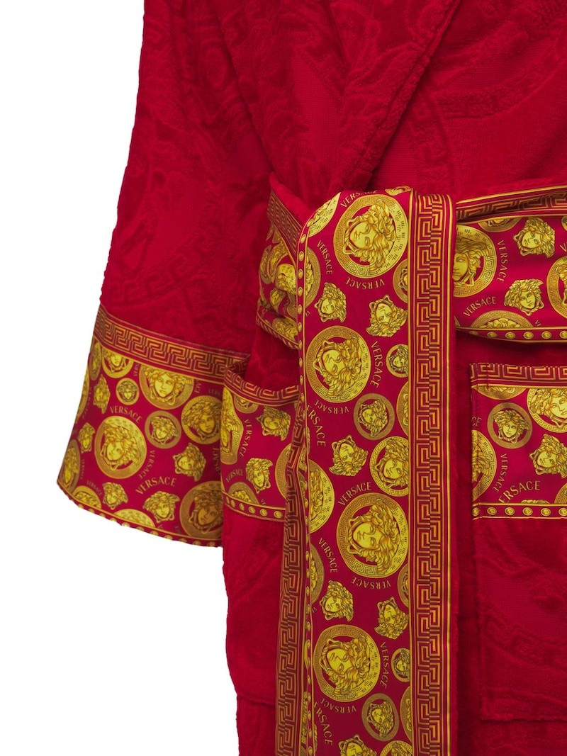 VERSACE Jaq Medusa cotton bathrobe outlook