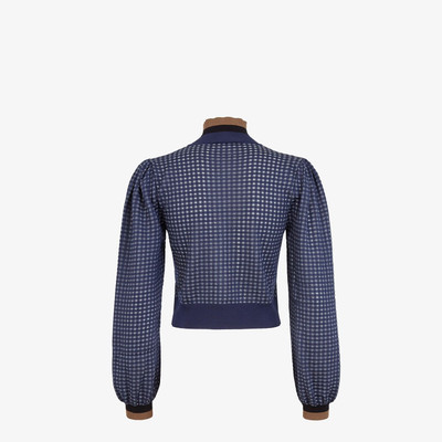 FENDI Check silk sweater outlook