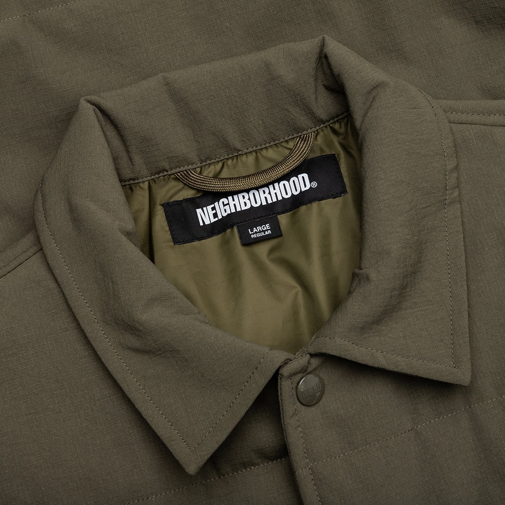 PADDED SHIRT L/S - OLIVE - 3