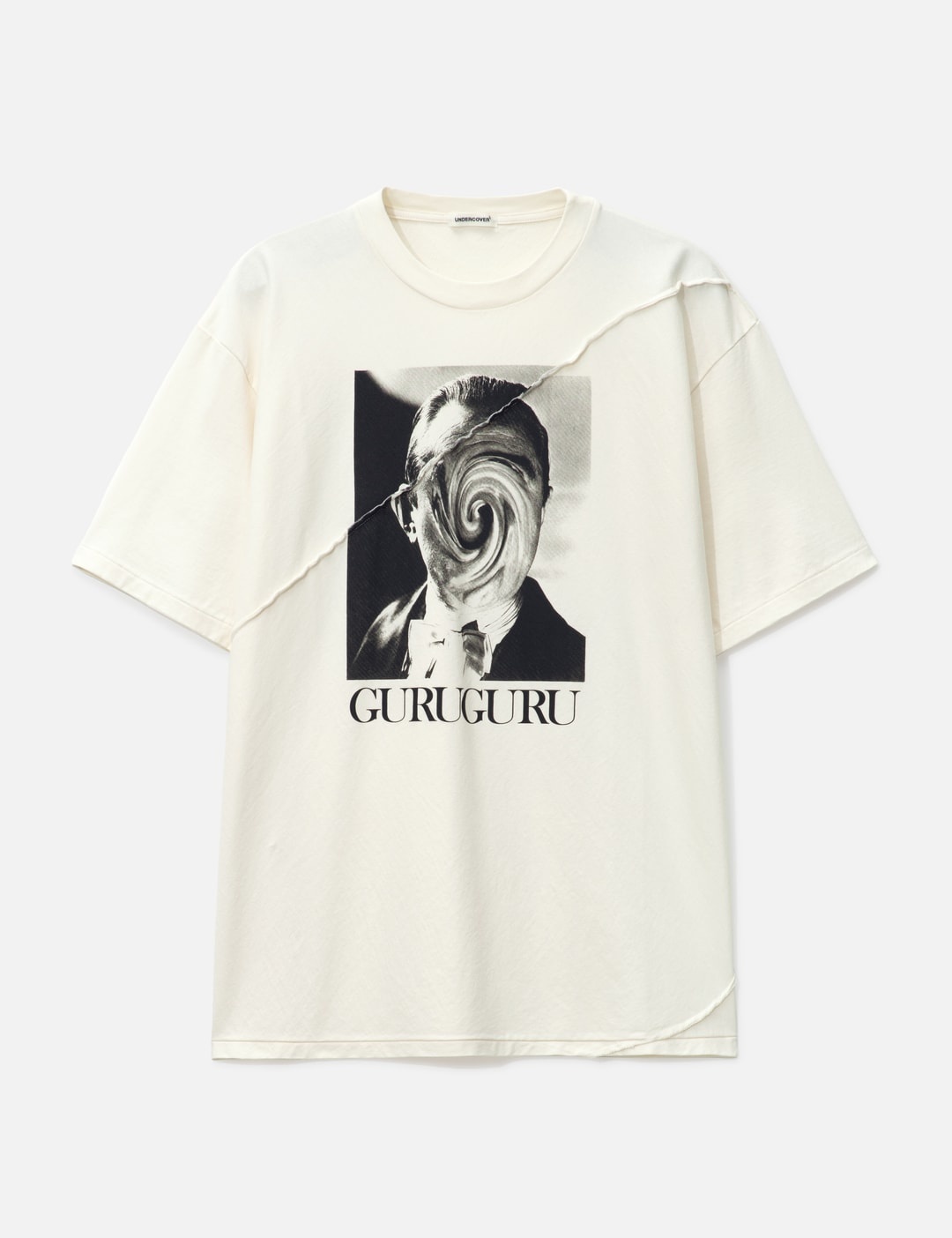 GURUGURU SWIRL FACE T-SHIRT - 1