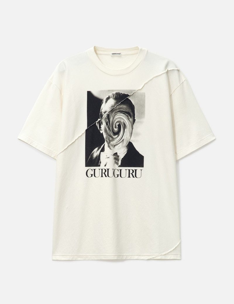 GURUGURU SWIRL FACE T-SHIRT - 1
