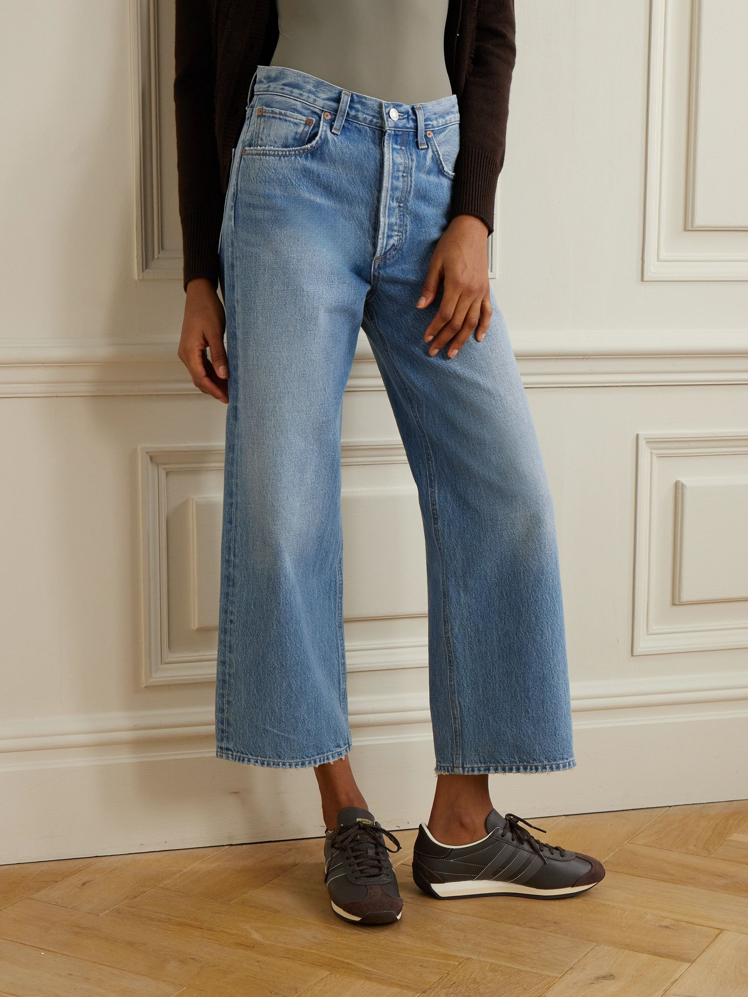 Ren high-rise wide-leg jeans Light denim - 3