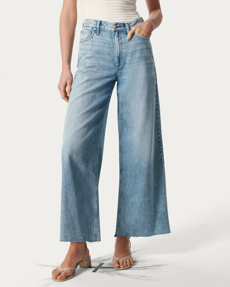 rag & bone Sofie Ankle Wide-Leg Jeans
Featherweight in Mira outlook