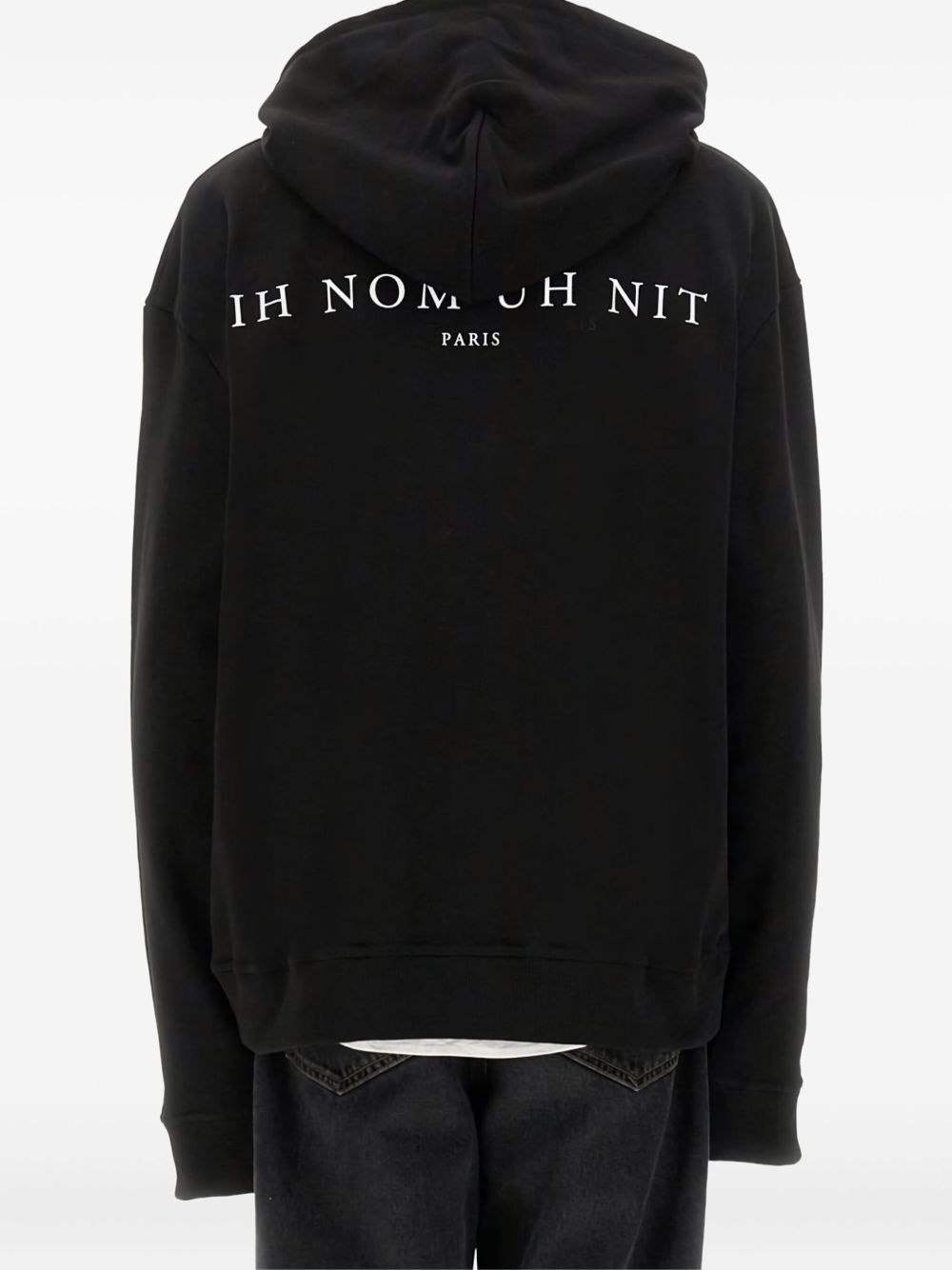 leopard-print graphic hoodie - 3