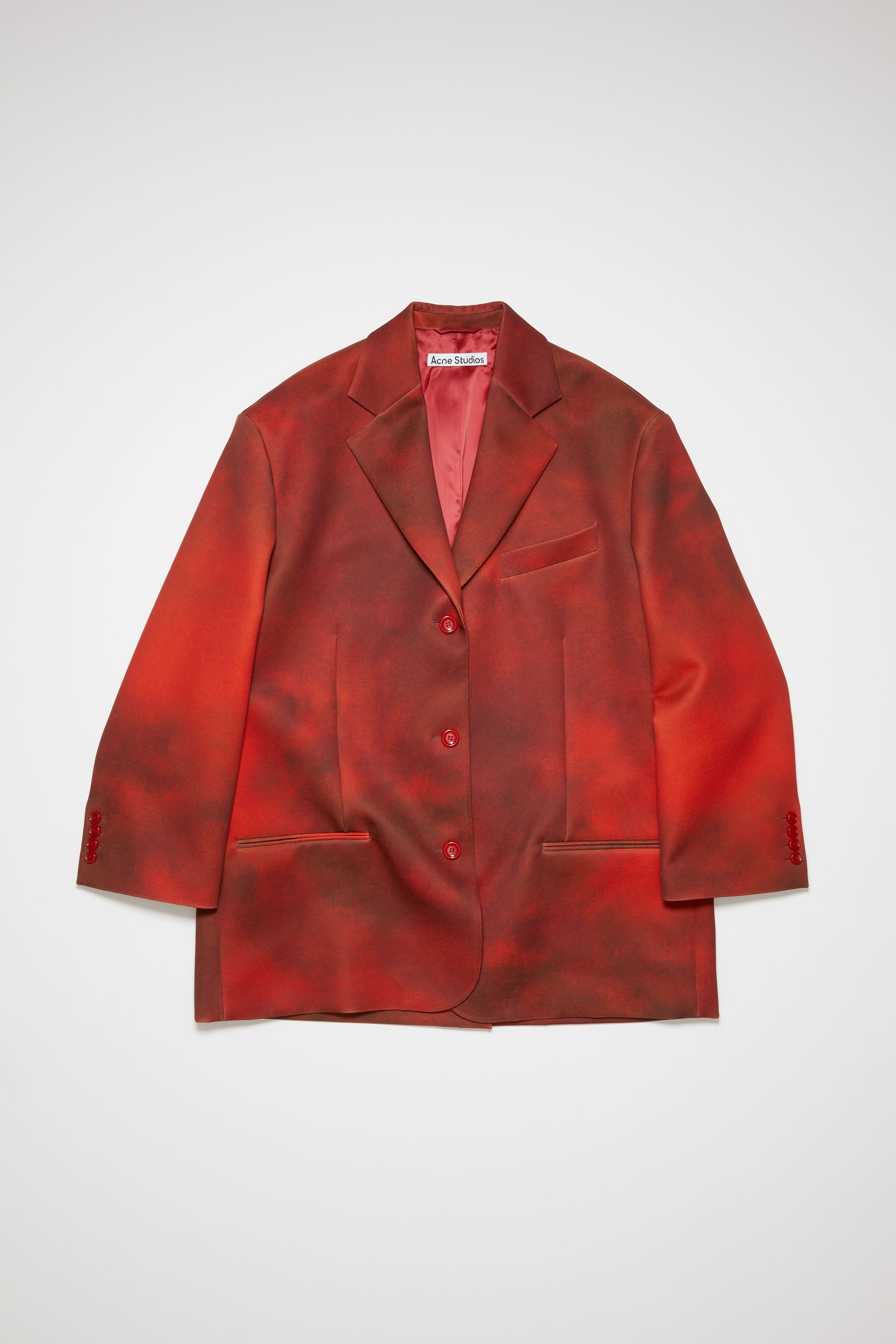 Single-breasted suit jacket - Red - 7