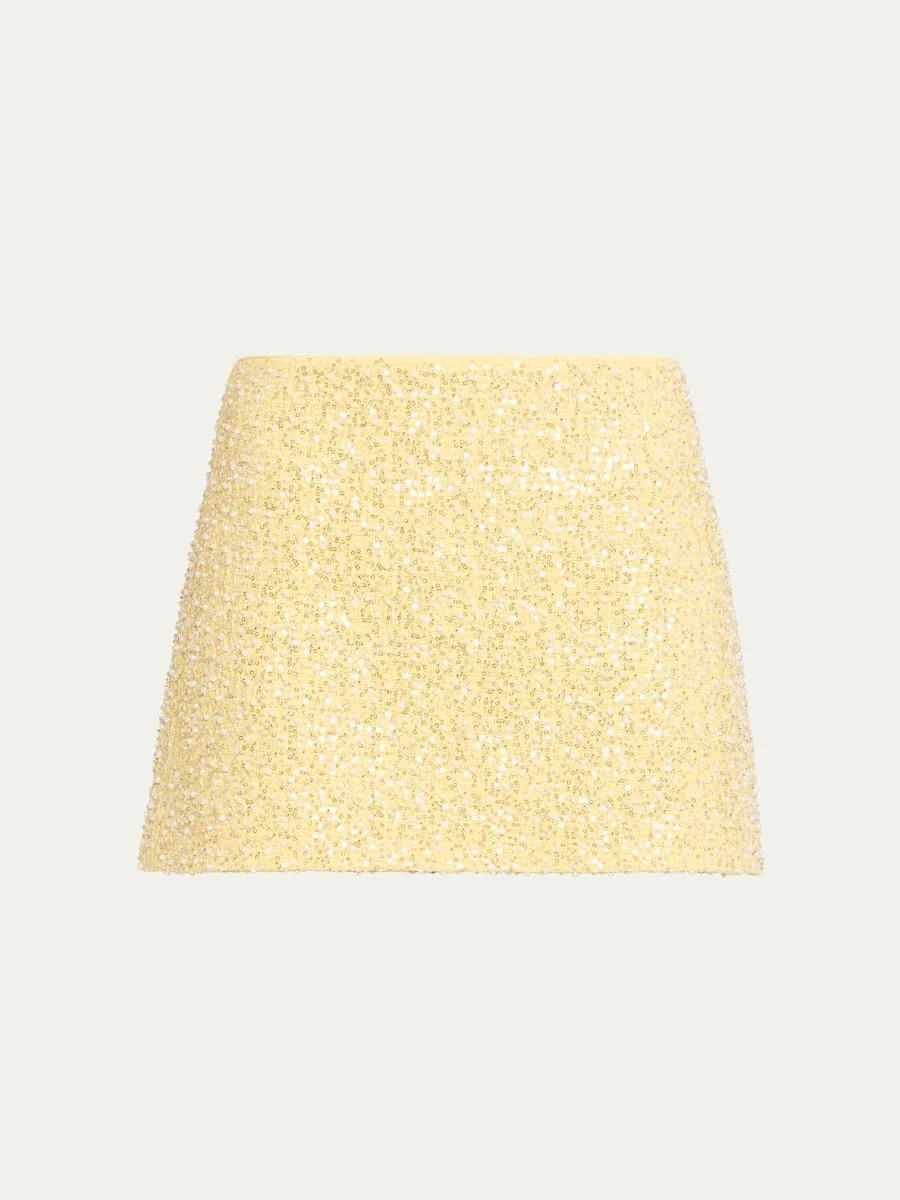 Ecenia Sequined Mini Skirt - 1
