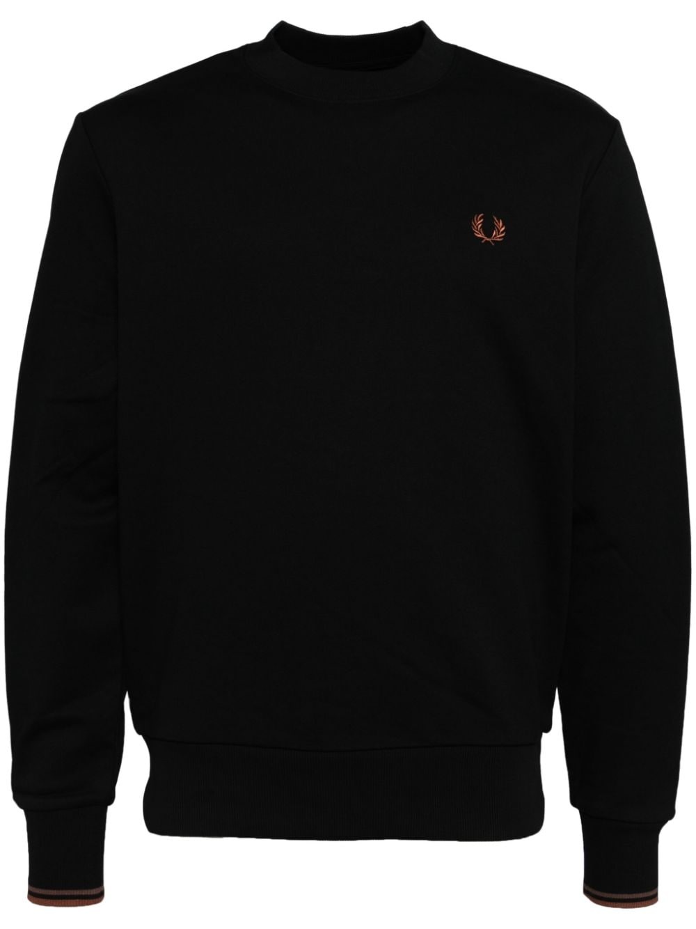 logo-embroidered cotton sweatshirt - 1