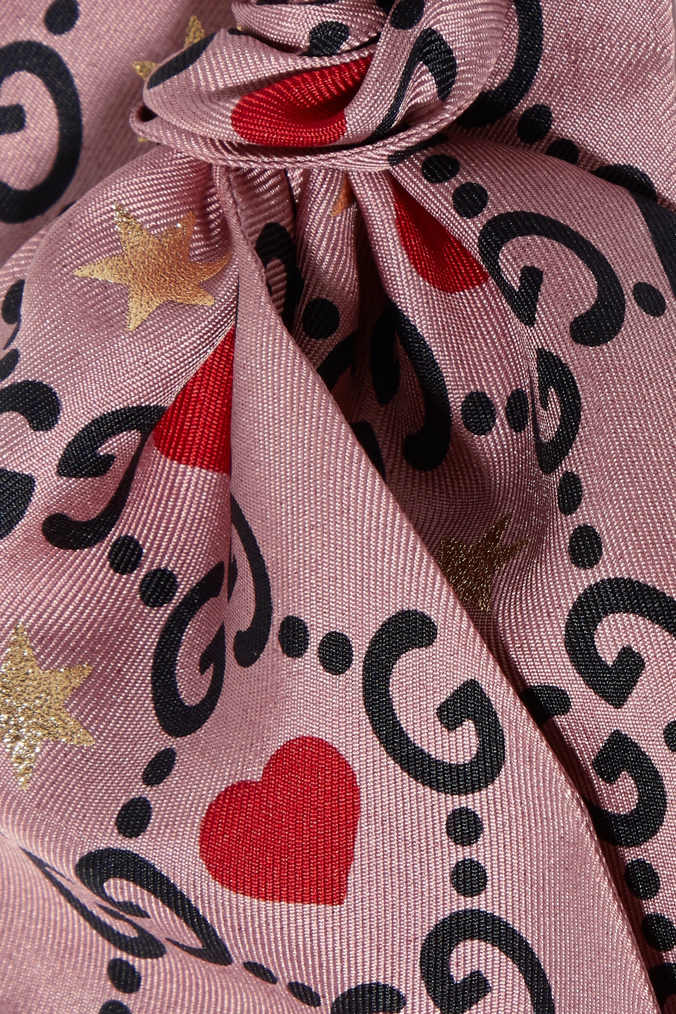 Printed silk-twill scarf - 3