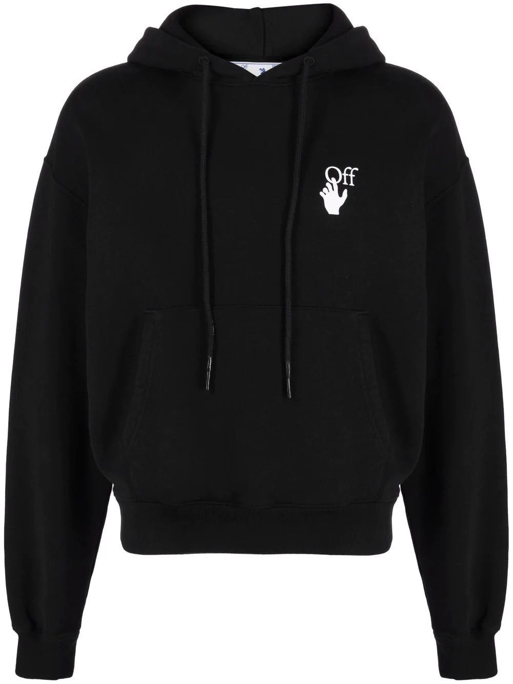 logo-print drawstring hoodie - 1