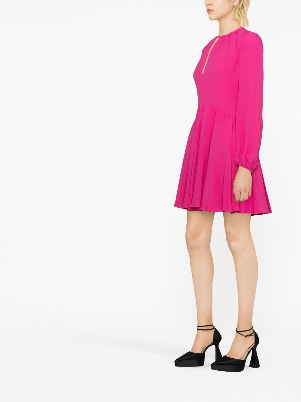 long-sleeved minidress - 2