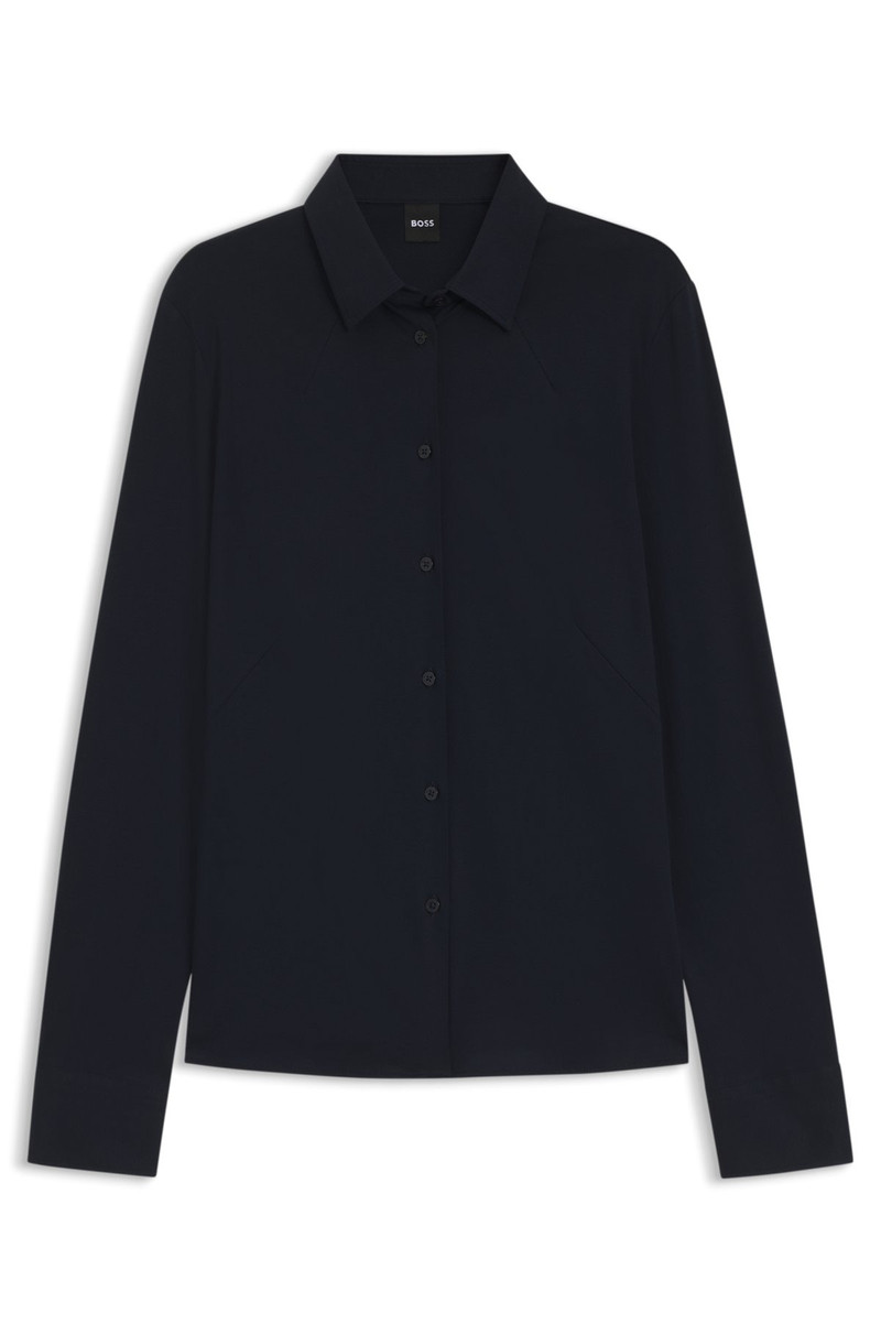 EXTRA-SLIM-FIT BLOUSE IN COTTON JERSEY 1