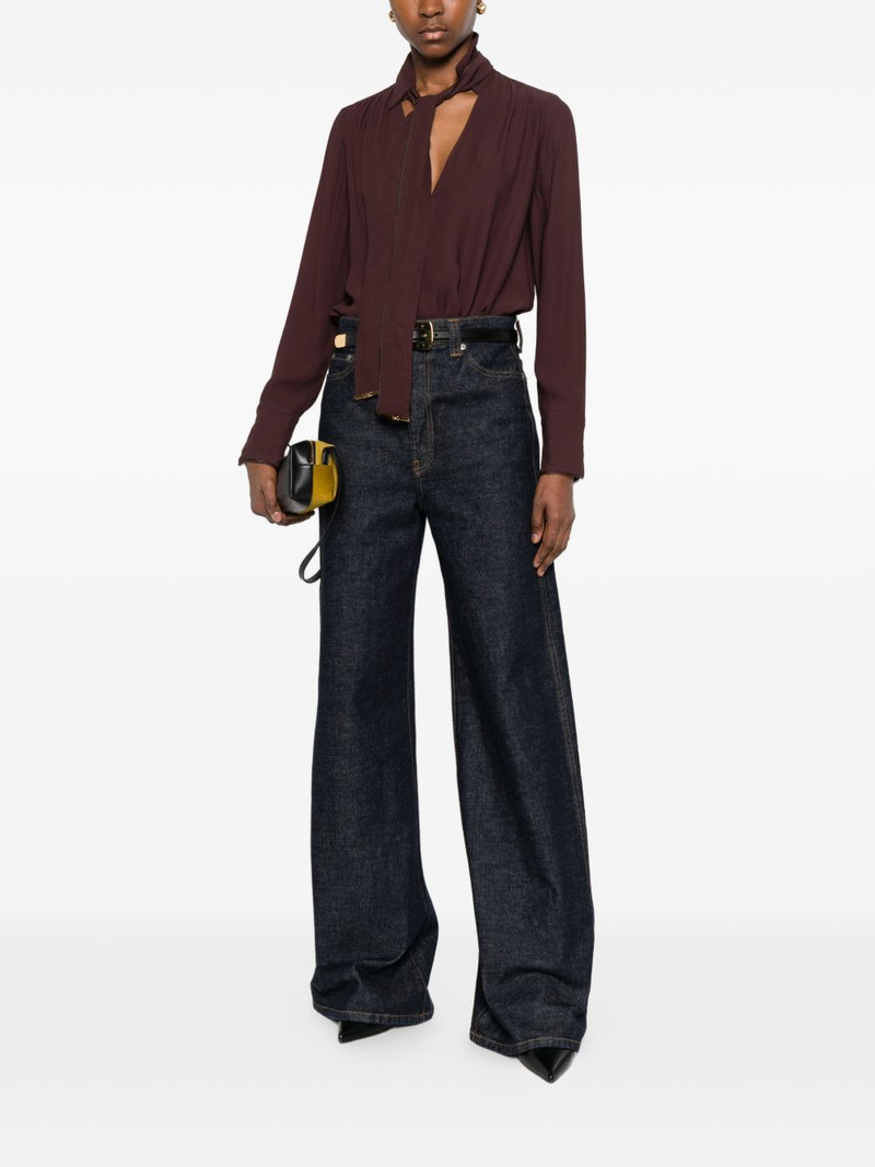 ELISABETTA FRANCHI V-neck sashed top outlook