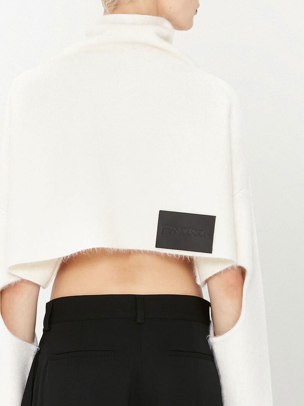 cut-out detailed cropped jumper - 5