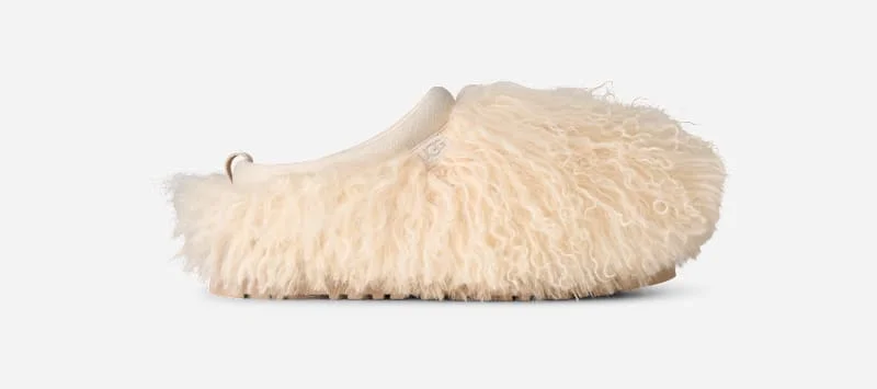 ® Women's Tazz Fluff Momma Sheepskin Slippers in Cream - 1