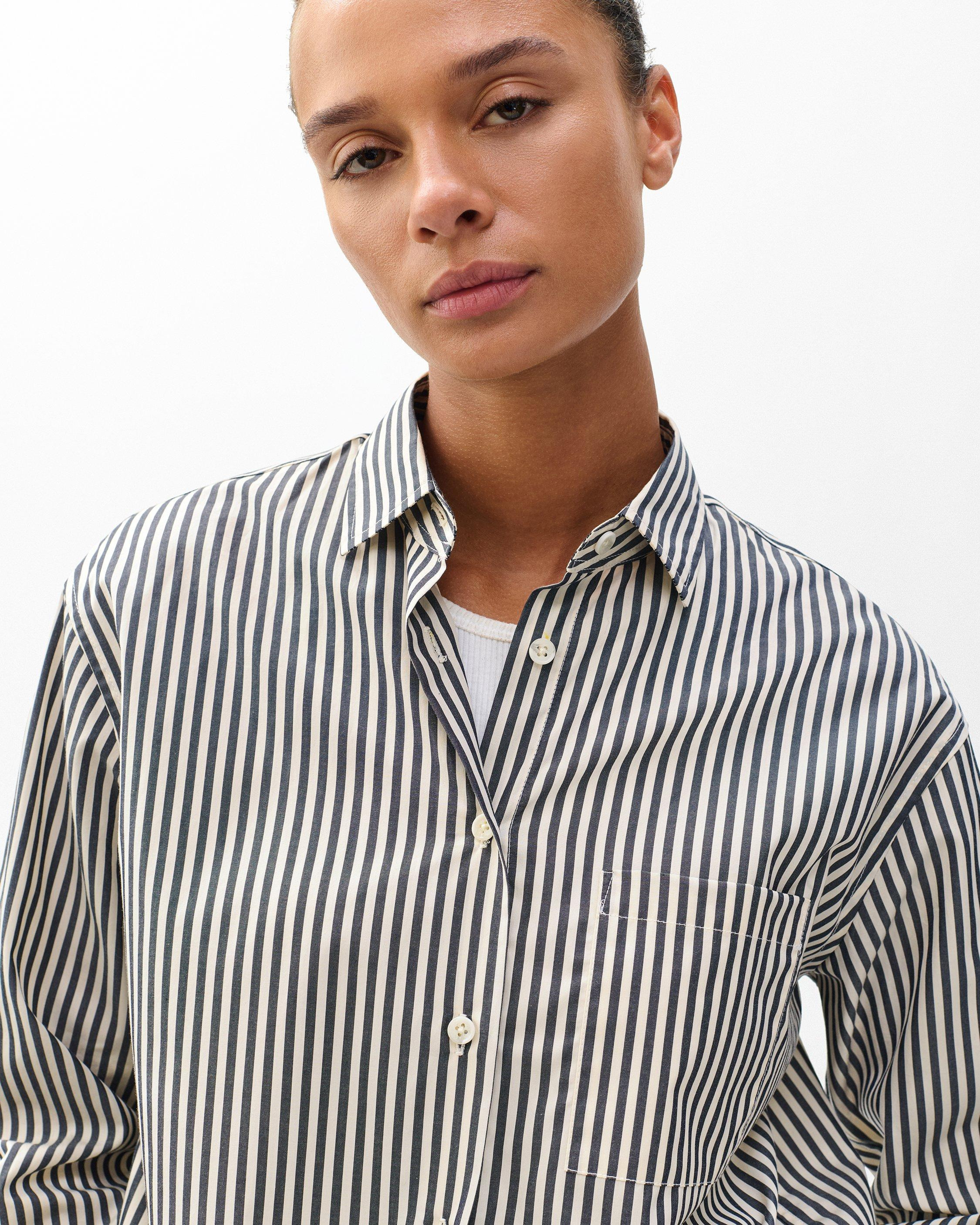 Connie Striped Poplin Shirt - 4