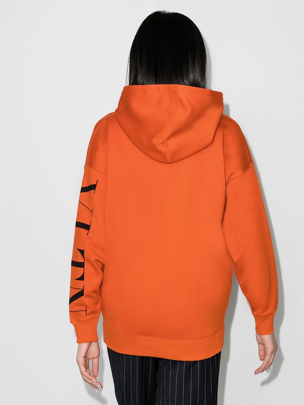 logo-print long-sleeve hoodie - 3