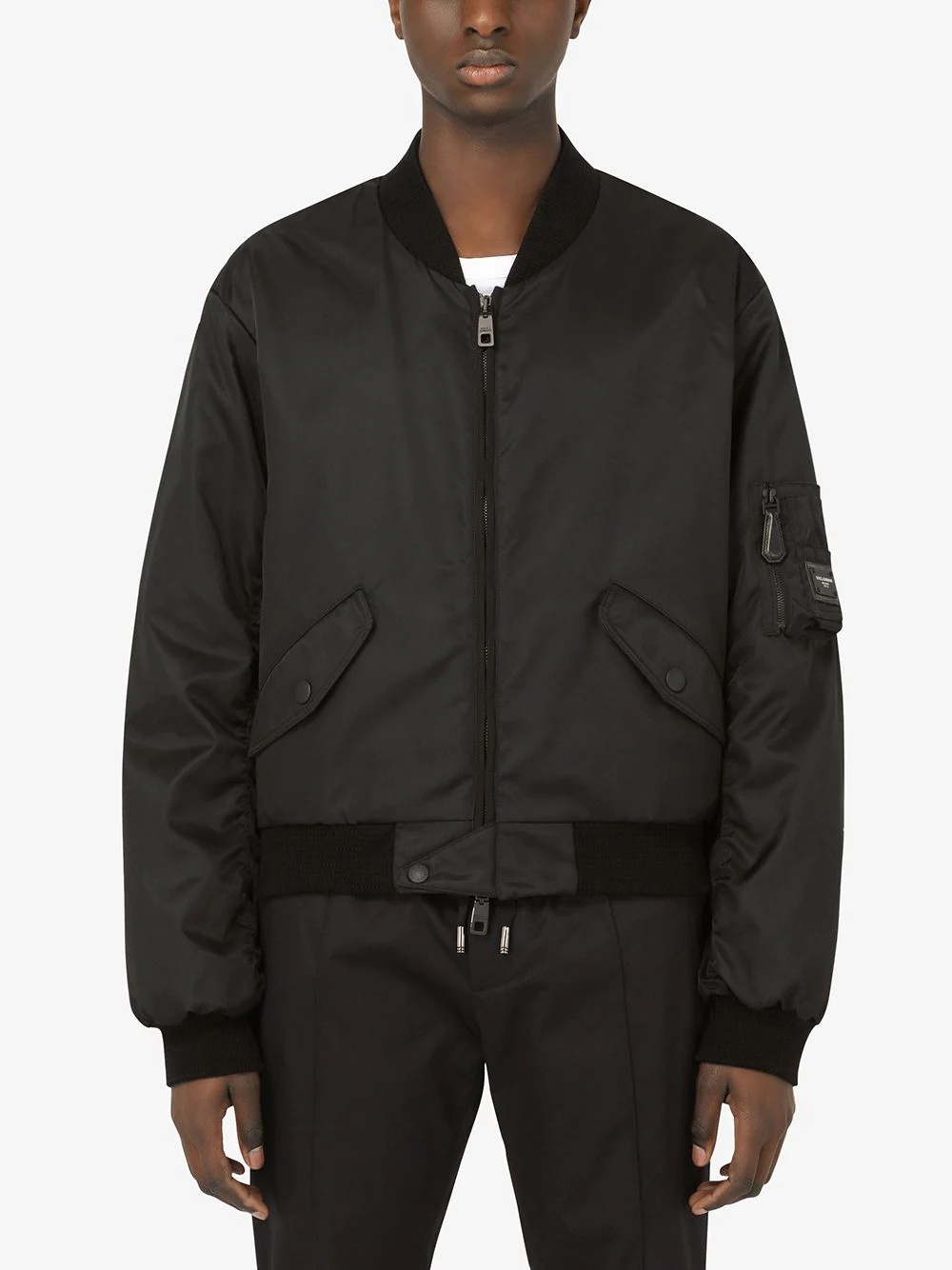 zip-front bomber jacket - 3