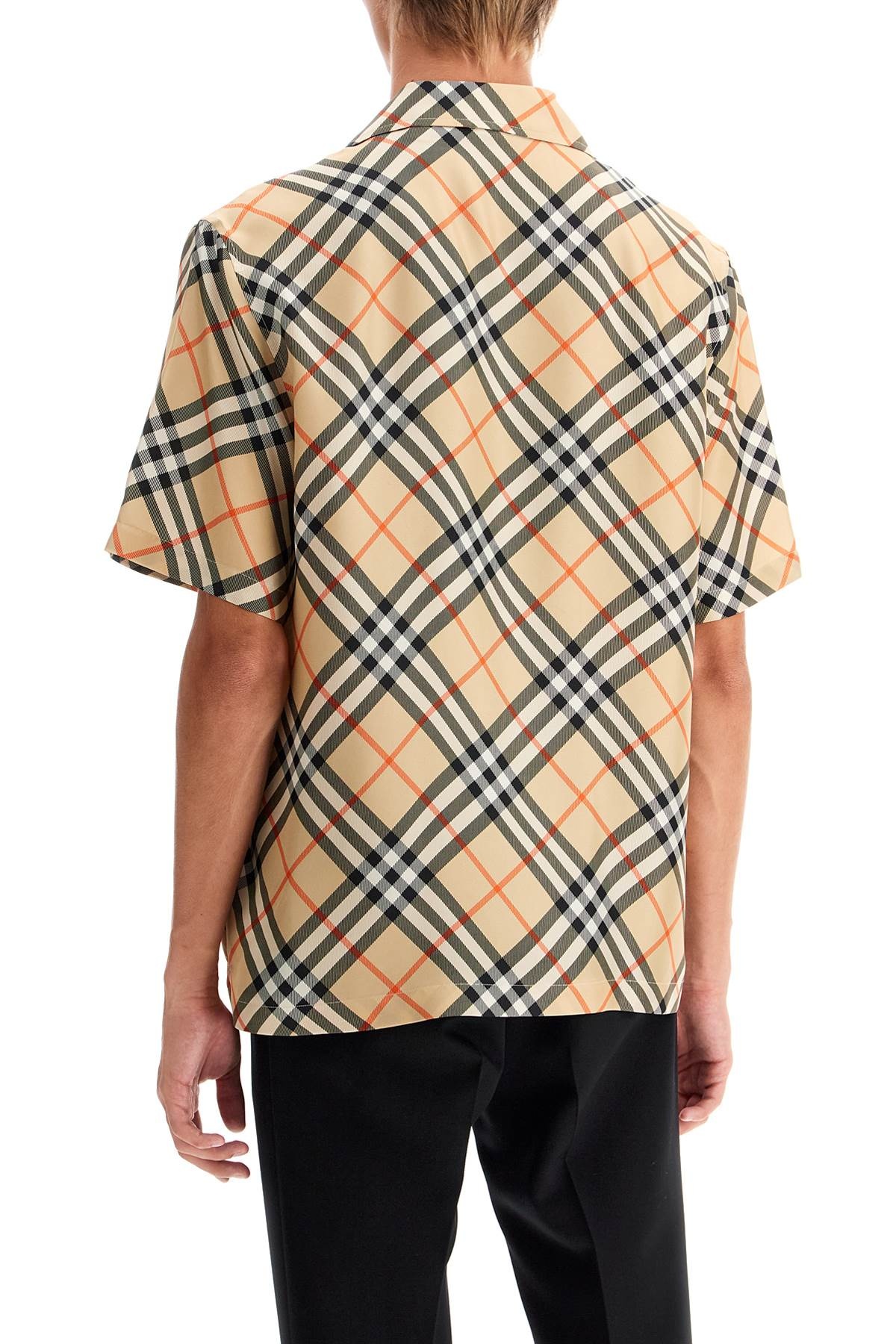 Burberry Ered Silk Short-Sleeved Shirt Men - 3