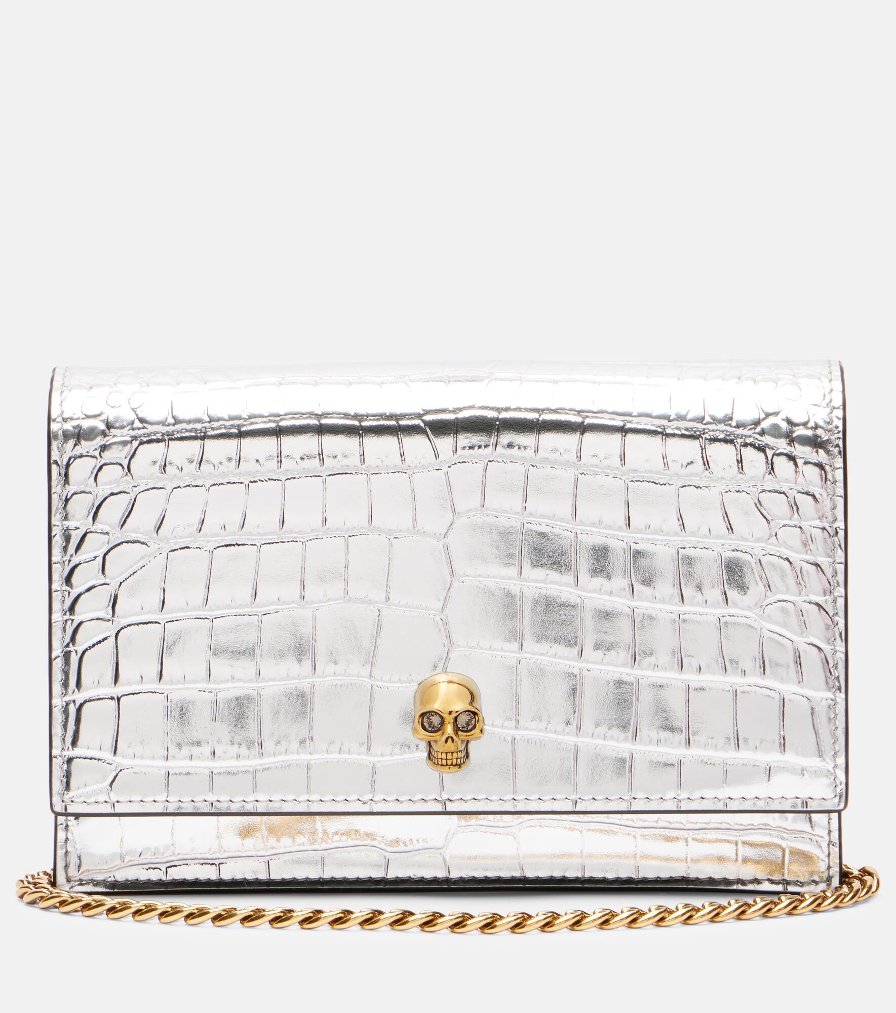 Skull Small leather crossbody bag - 1