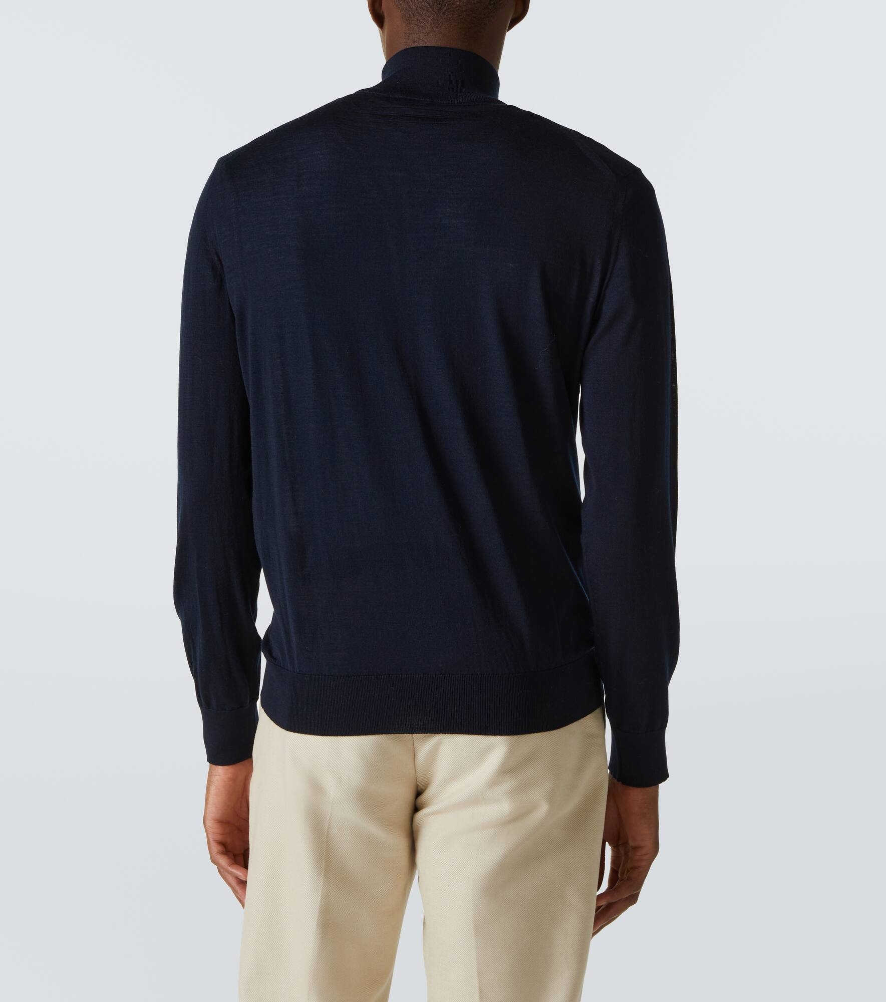 Wool half-zip sweater - 4
