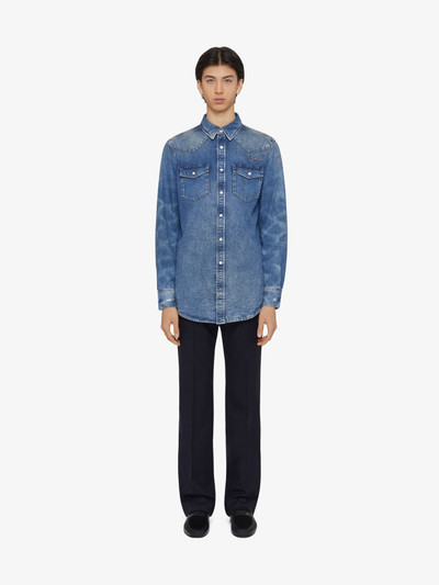 Givenchy SLIM FIT SHIRT IN DENIM outlook