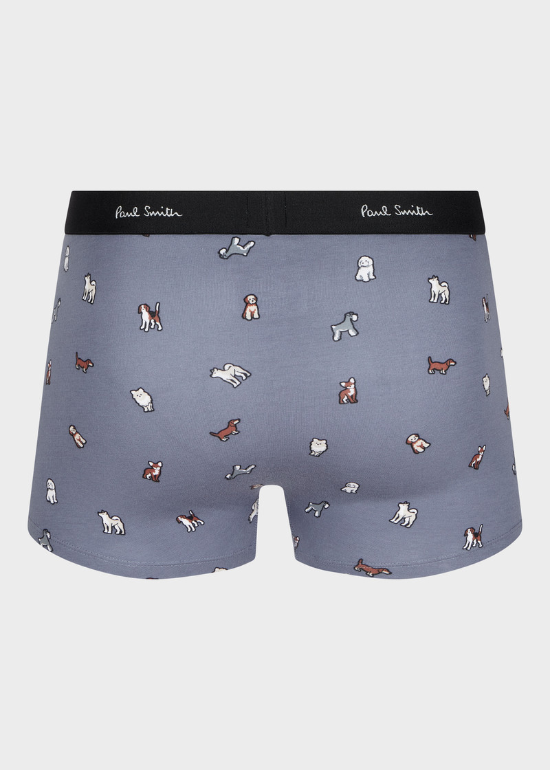 Paul Smith Light Blue 'Japan Dogs' Print Boxer Briefs outlook