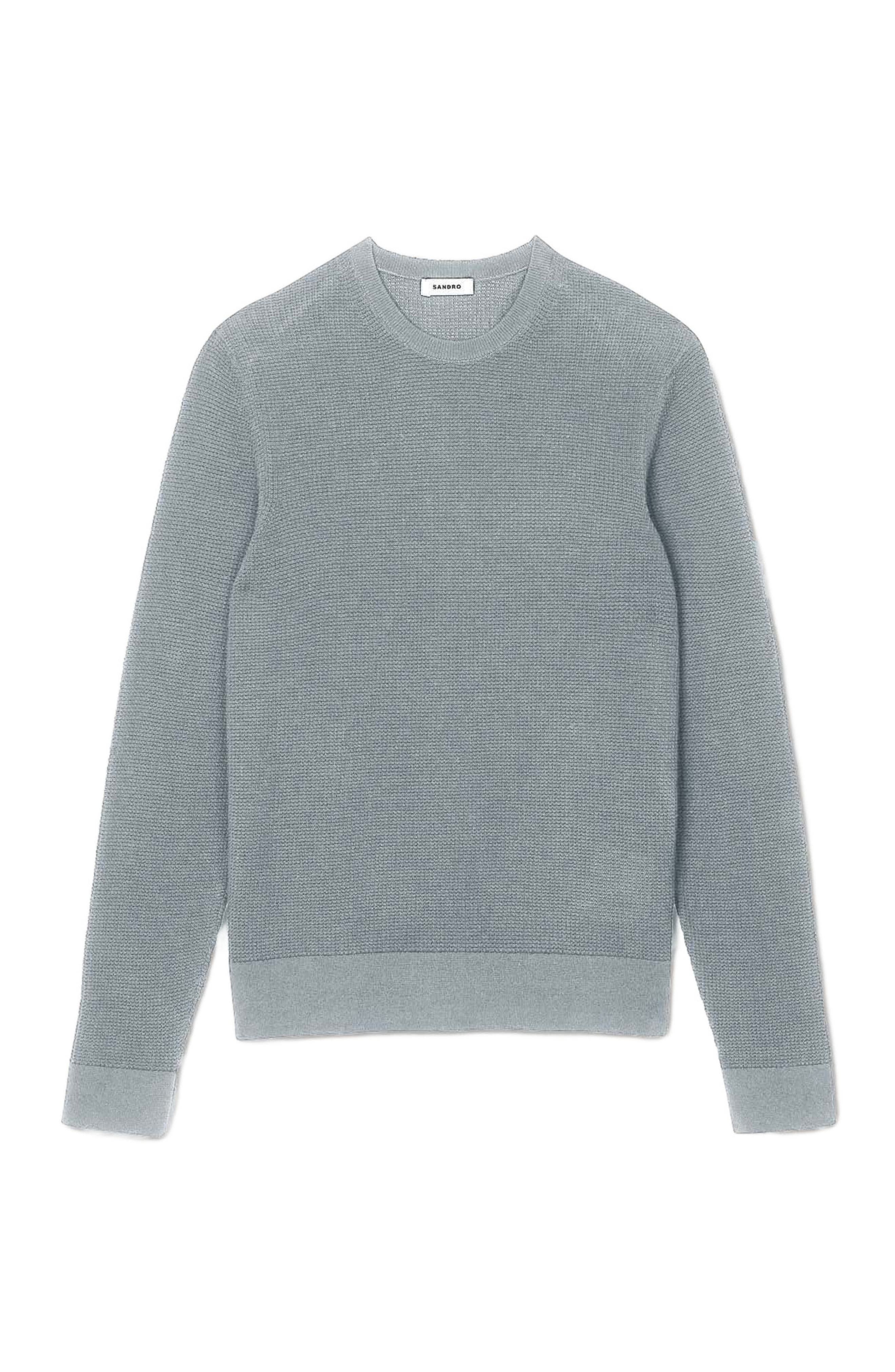 SANDRO Textured knit sweater in Lime at Nordstrom - 5