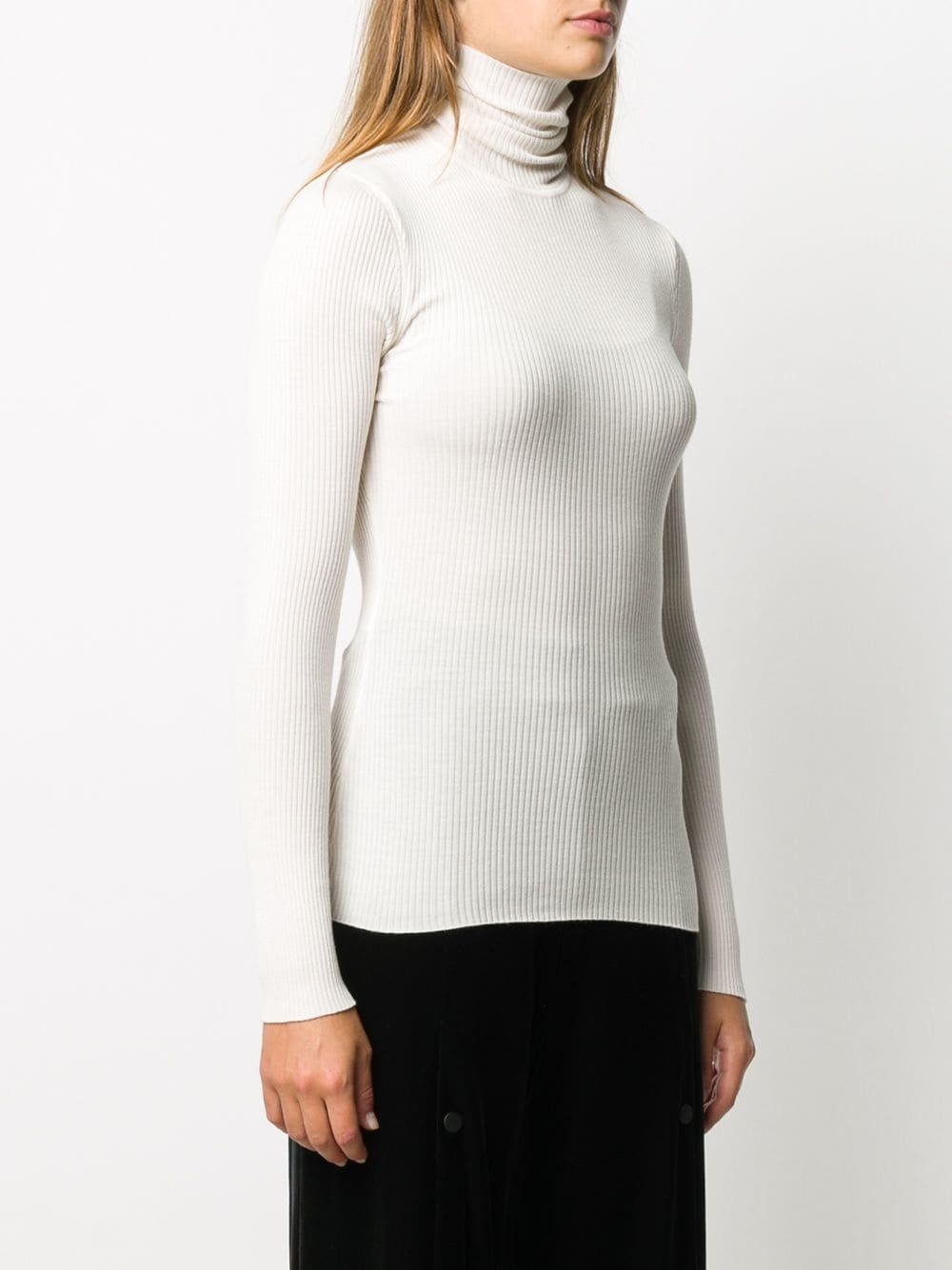 roll-neck fitted jumper - 3