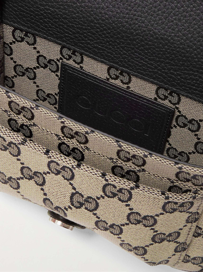 Neo Leather-Trimmed Monogrammed Coated-Canvas Messenger Bag 3