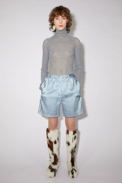 Acne Studios Denim Print shorts - Denim blue outlook