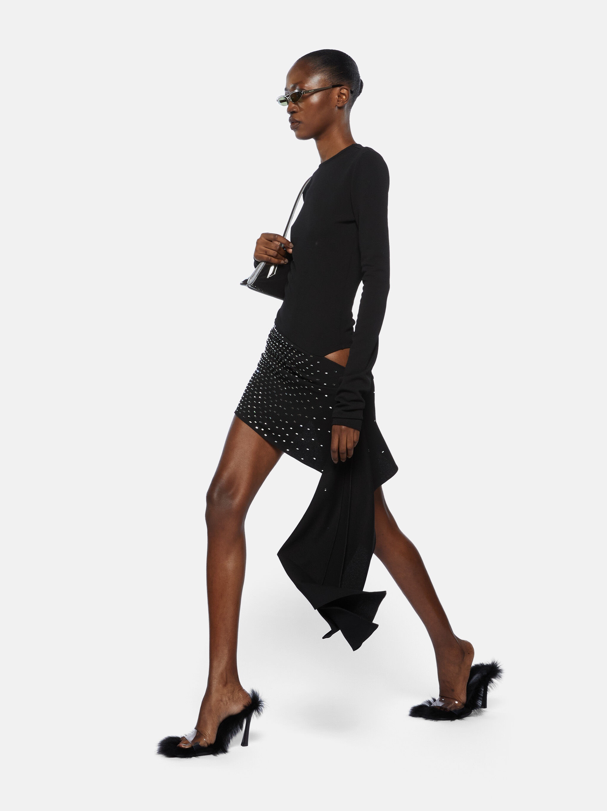 BLACK MINI DRESS - 4