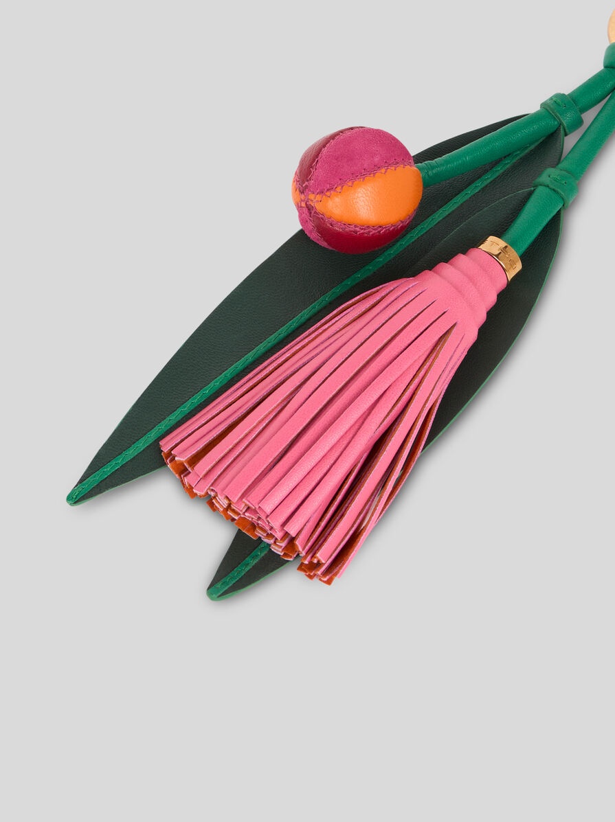 CHARM WITH TASSEL AND LEAVES - 3