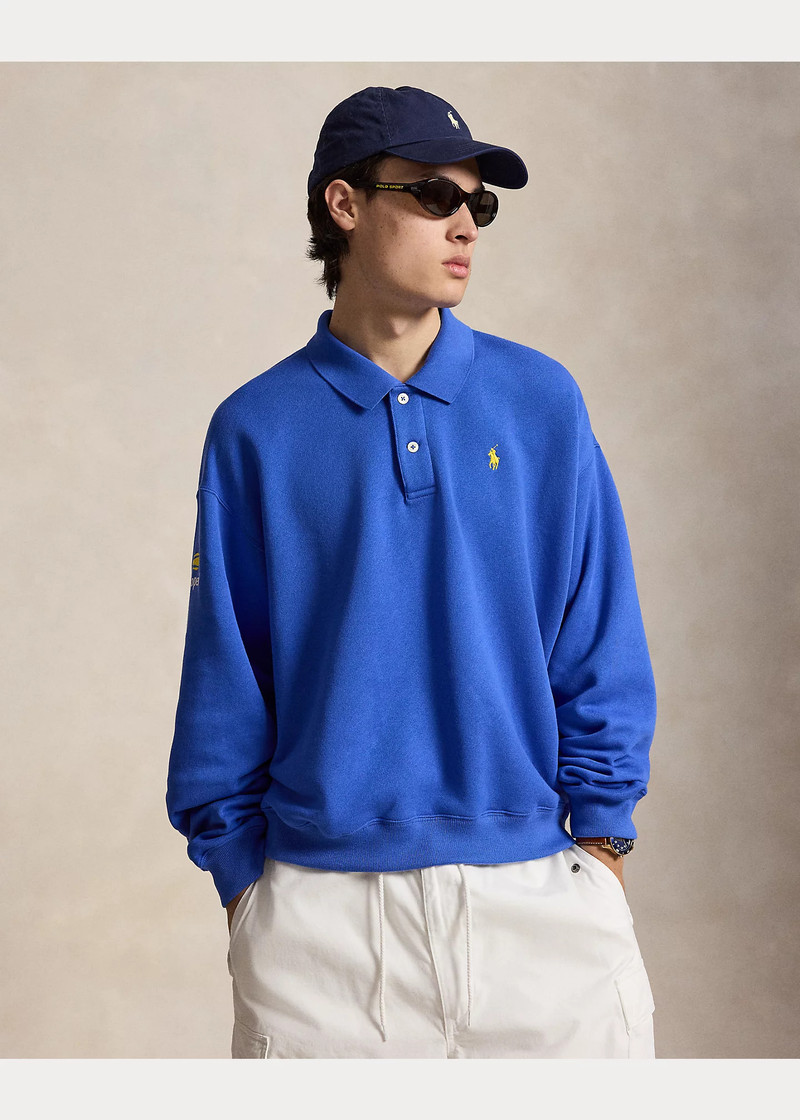 US Open Fleece Long-Sleeve Polo Shirt 3