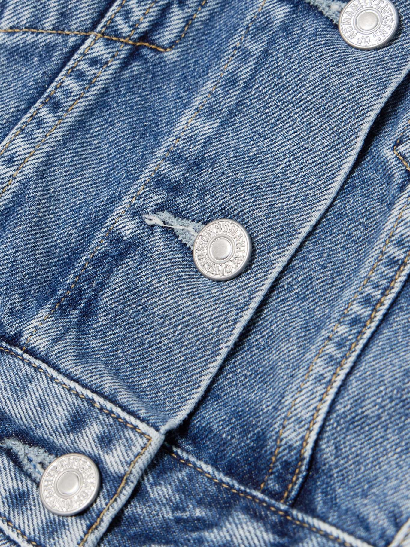 Idalene paneled organic denim vest Mid denim - 4